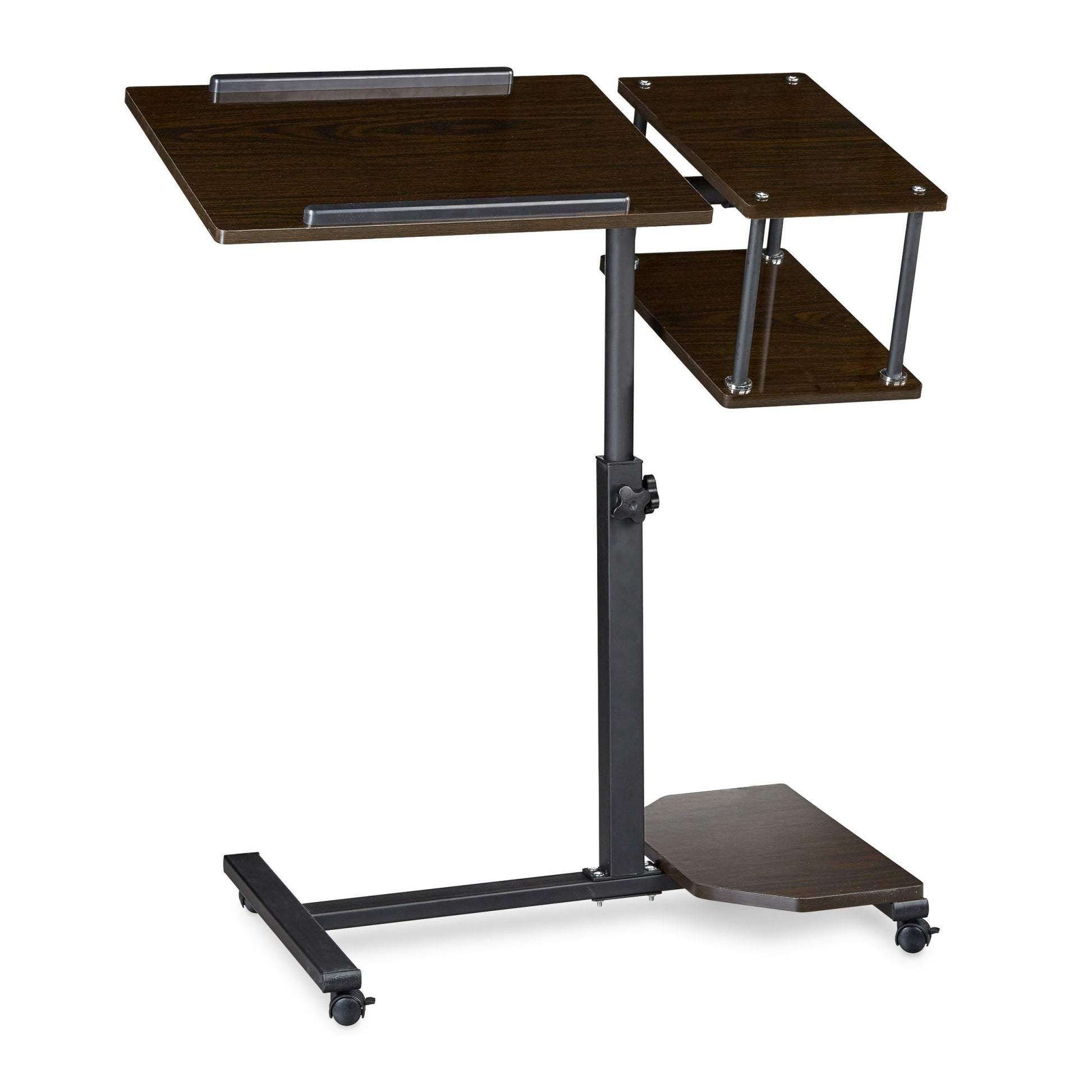 Laptoptisch höhenverstellbar XL Schwarz von Relaxdays