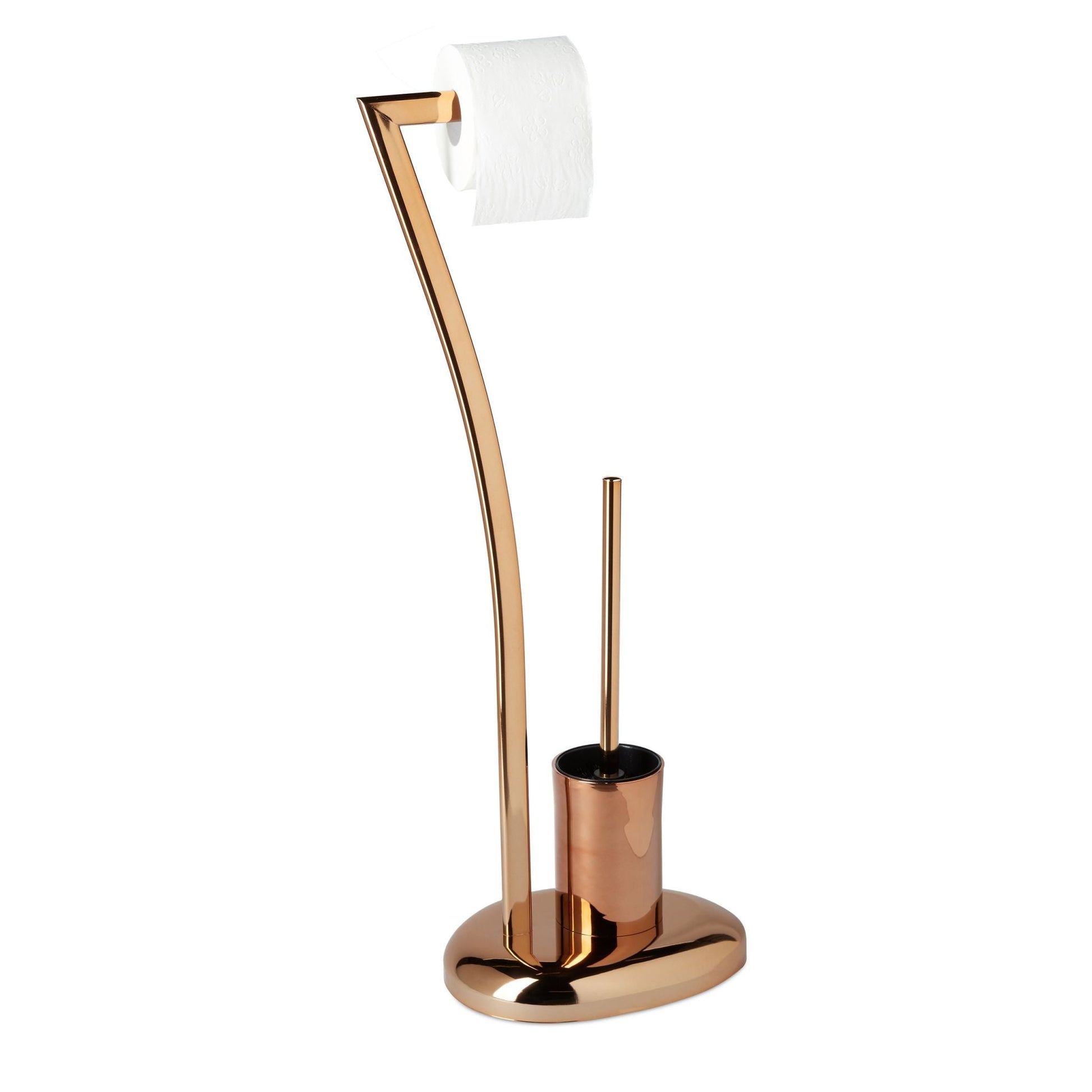 Stand WC Garnitur WIMEDO Kupfer Kupfer von Relaxdays