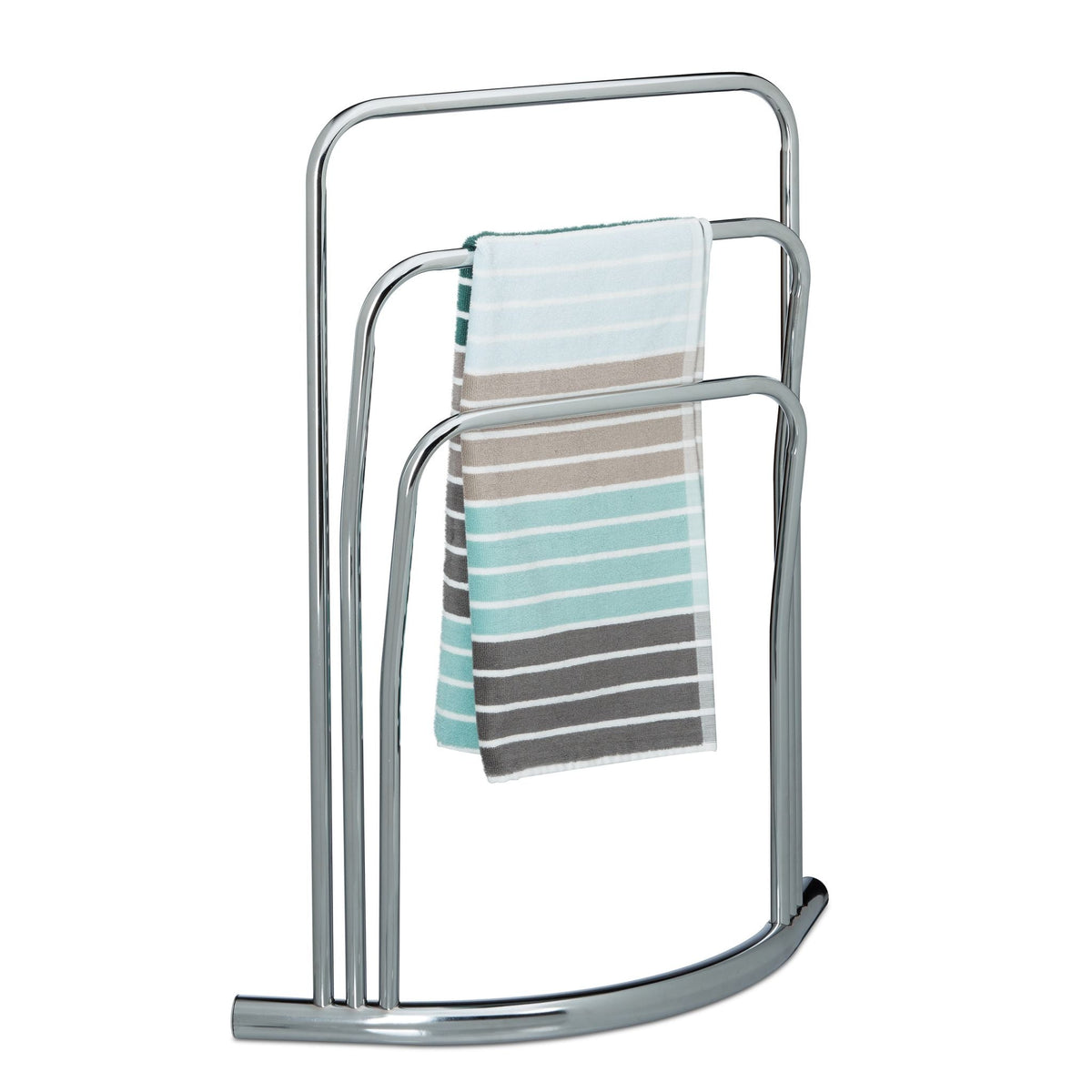 Handtuchständer CURVY Silber von Relaxdays