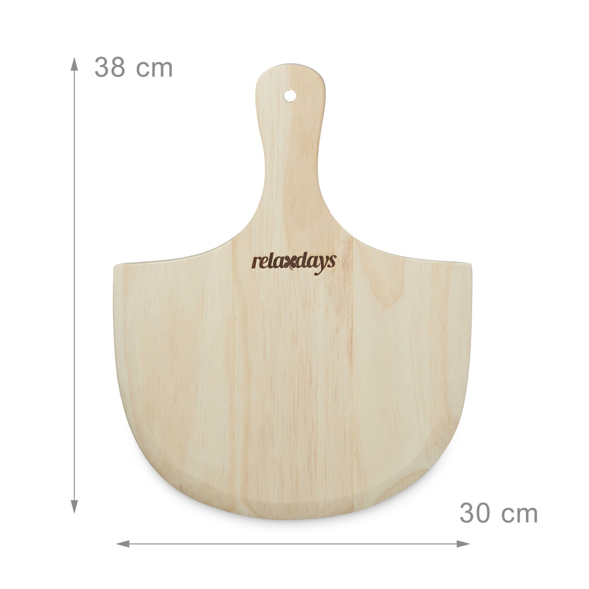 Pizzastein Set 1,5cm Hellbraun-Silber von Relaxdays