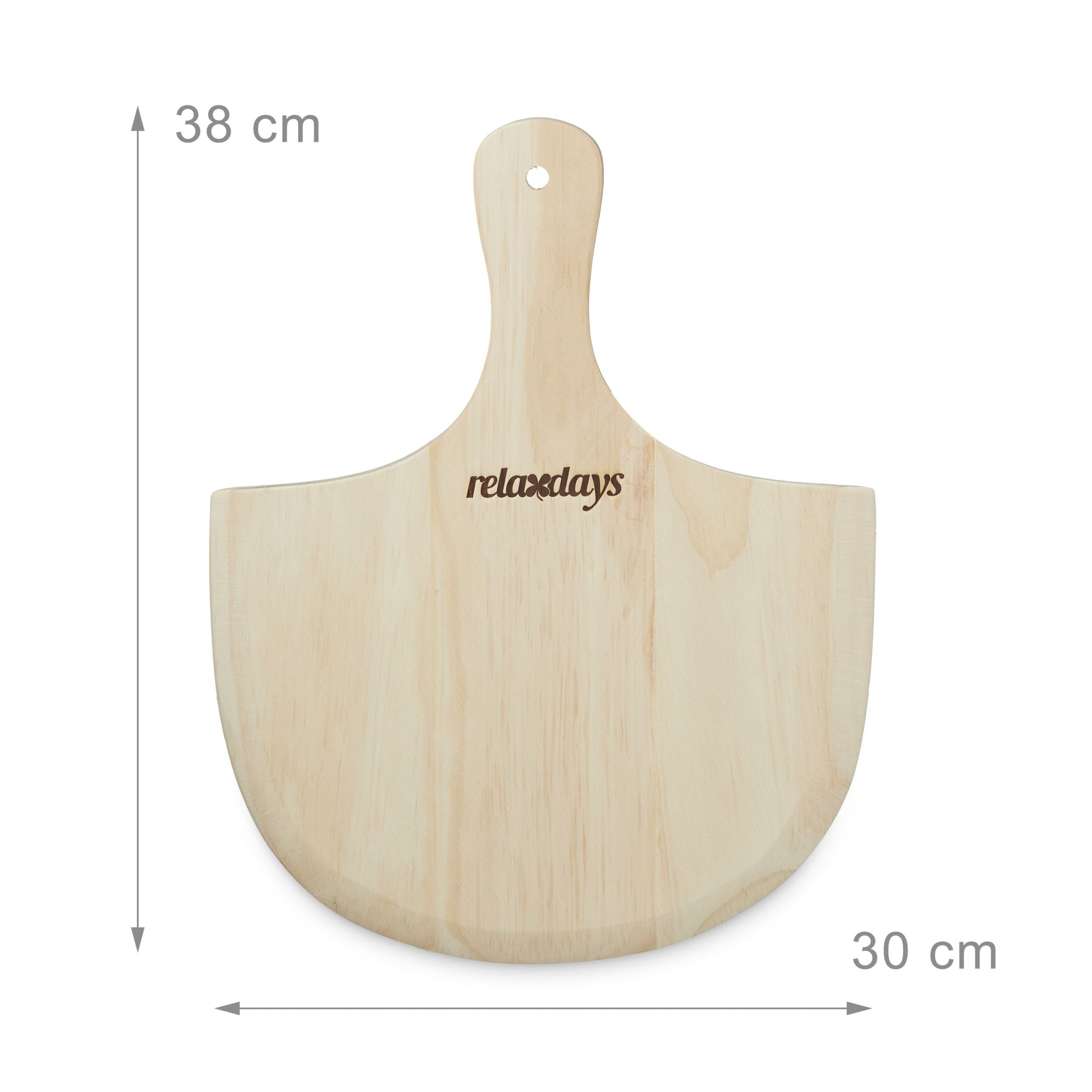 Pizzastein Set 1,5cm Hellbraun-Silber von Relaxdays