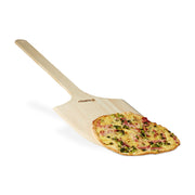 Pizzaschieber Holz XXL Hellbraun-Silber von Relaxdays