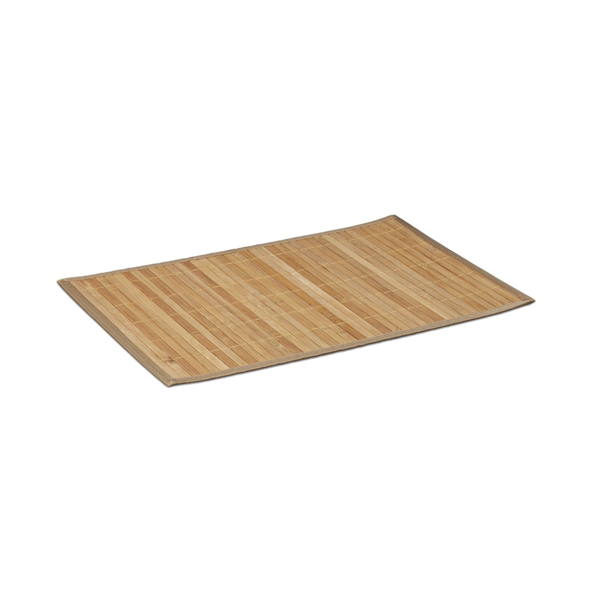 Tischset 6er-Set Bambus Hellbraun von Relaxdays