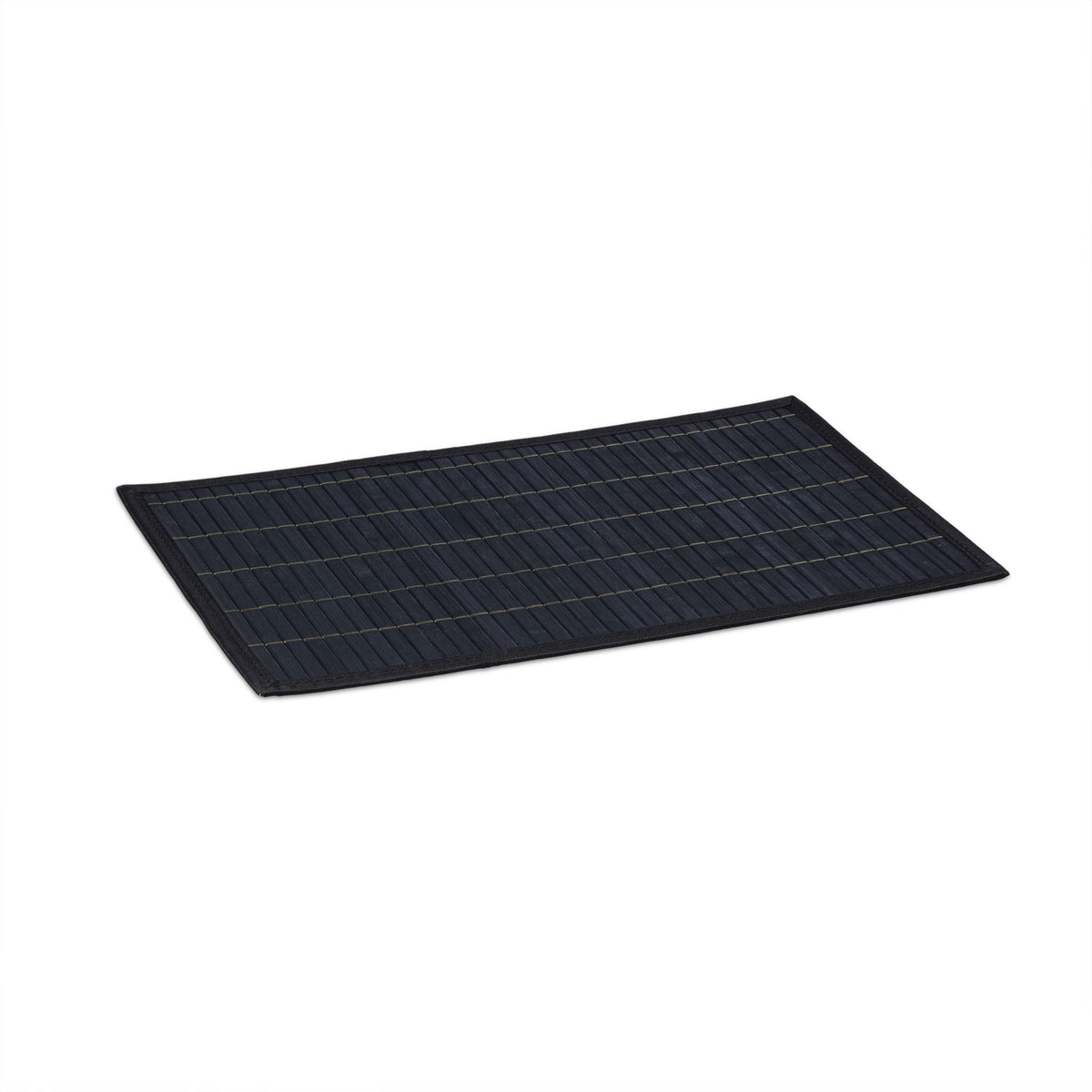 Tischset 6er-Set Bambus Schwarz von Relaxdays