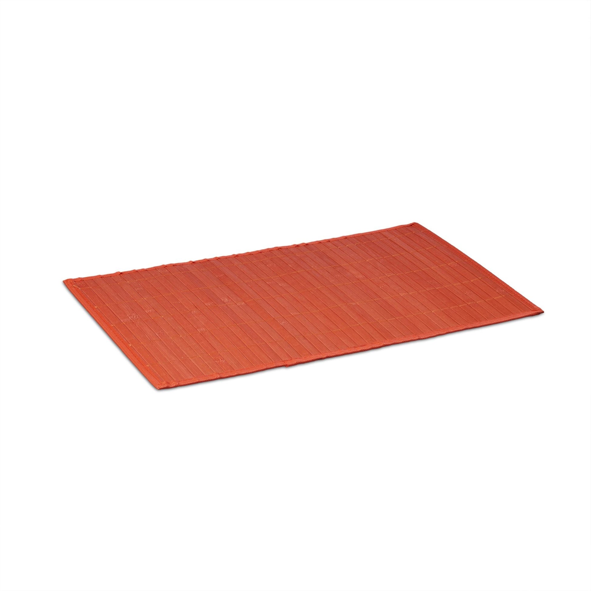 Tischset 6er-Set Bambus Rot von Relaxdays