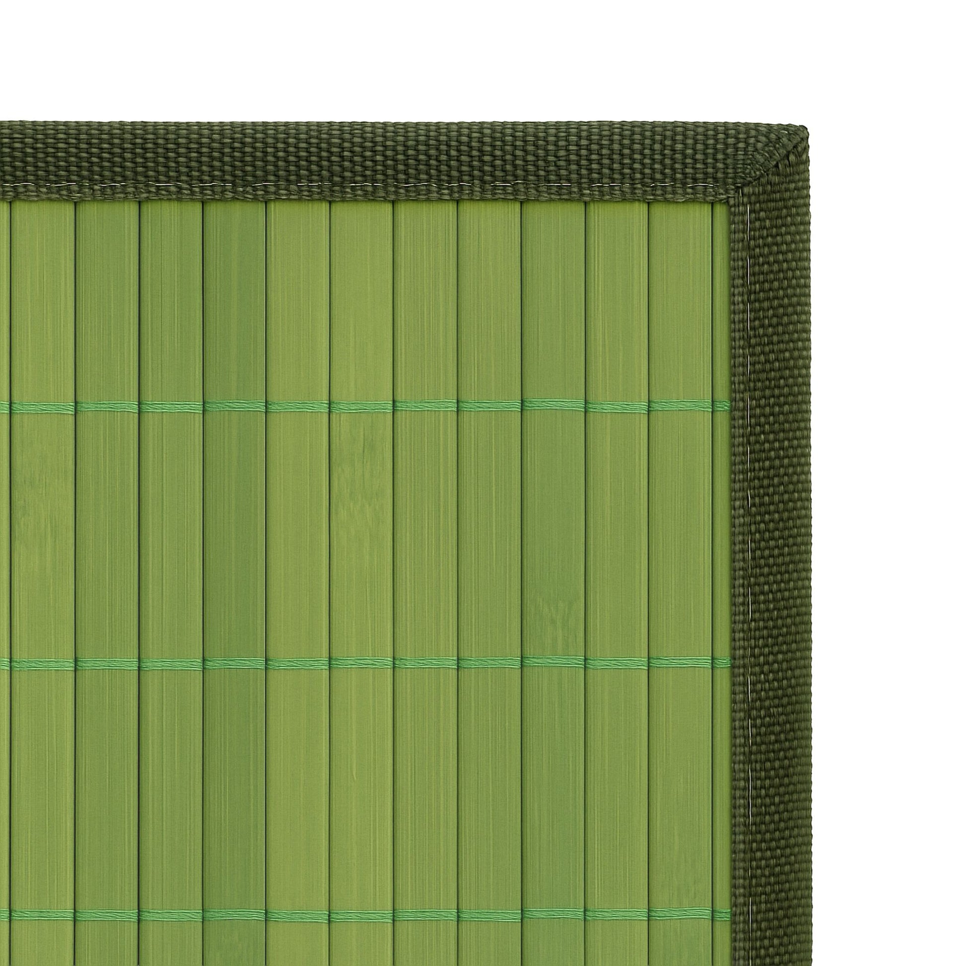 Tischset 6er-Set Bambus Dunkelgrün-Grün von Relaxdays