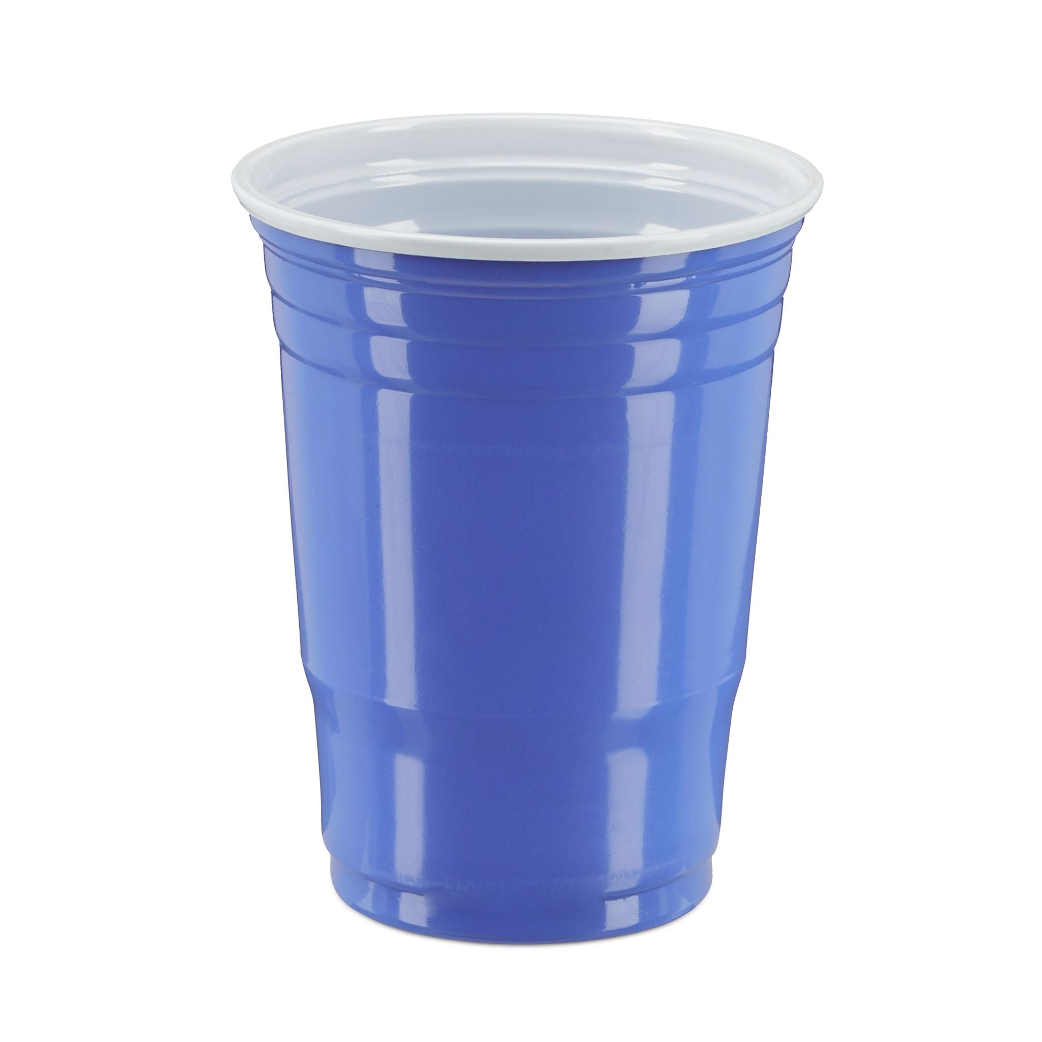 Beer Pong Becher 50er-Set Weiss-Blau von Relaxdays