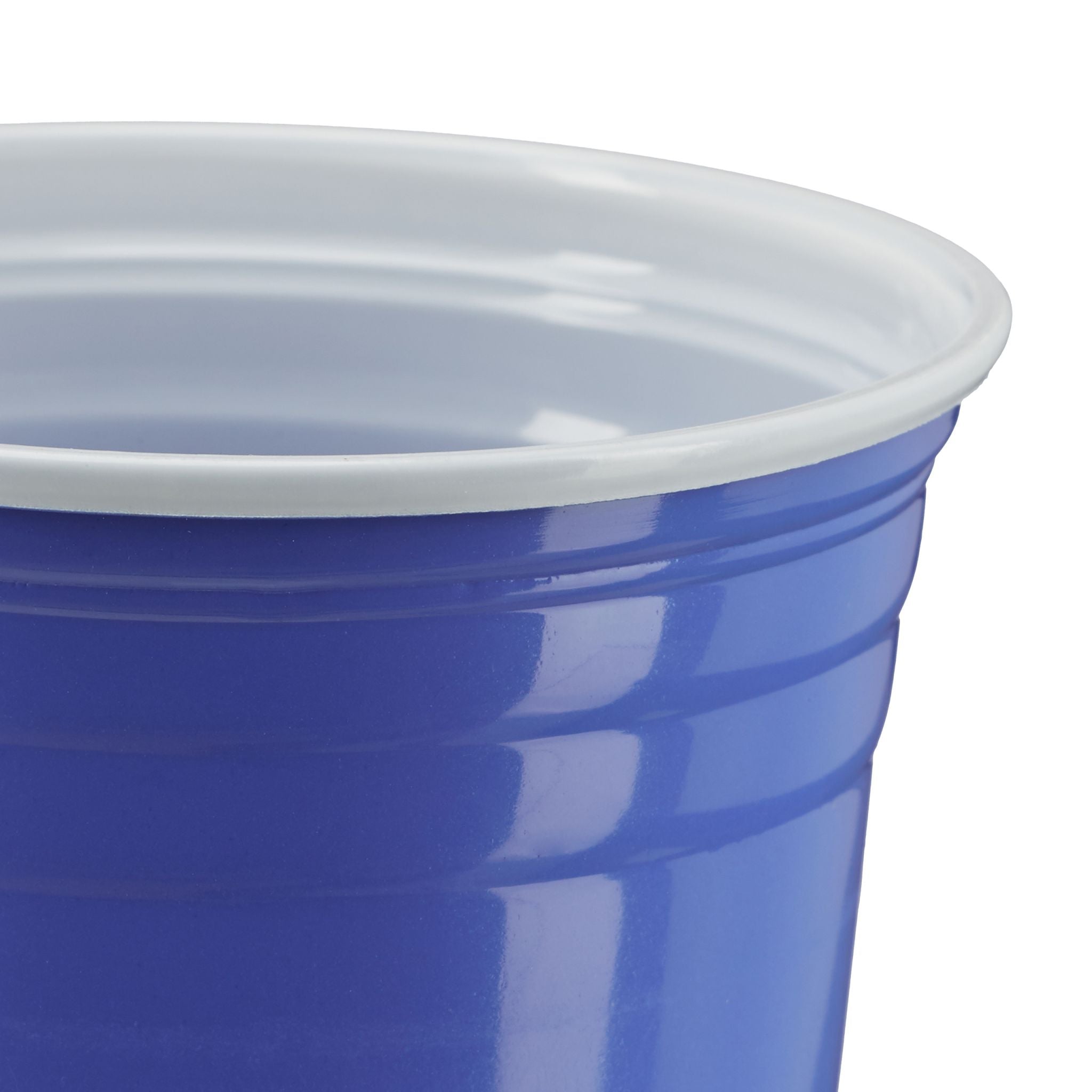 Beer Pong Becher 50er-Set Weiss-Blau von Relaxdays