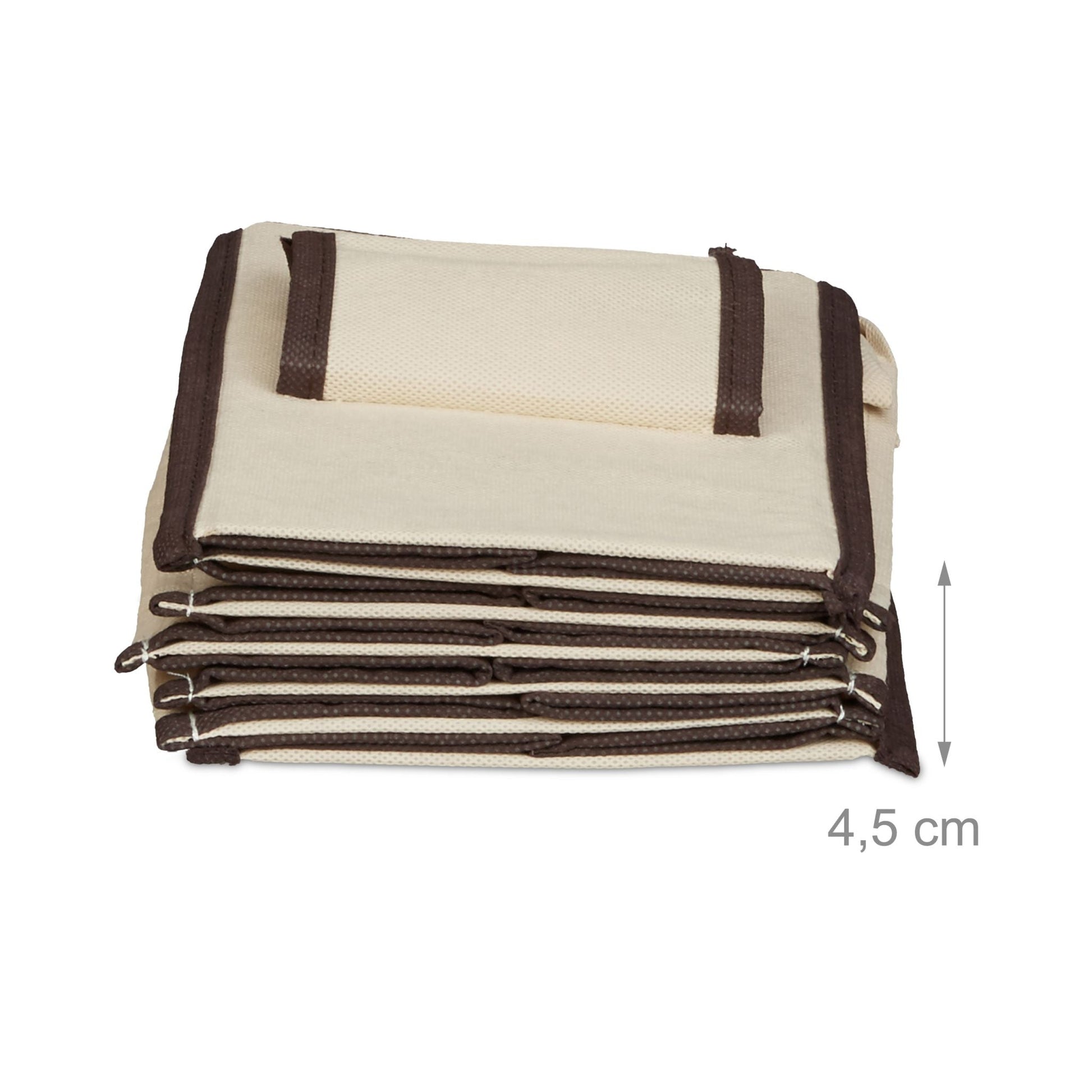 Hängeregal für Kleiderschrank Beige-Dunkelbraun von Relaxdays