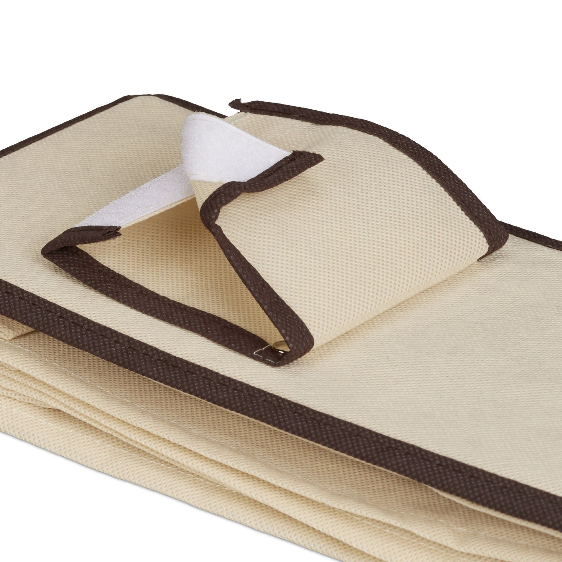 Hängeregal für Kleiderschrank Beige-Dunkelbraun von Relaxdays