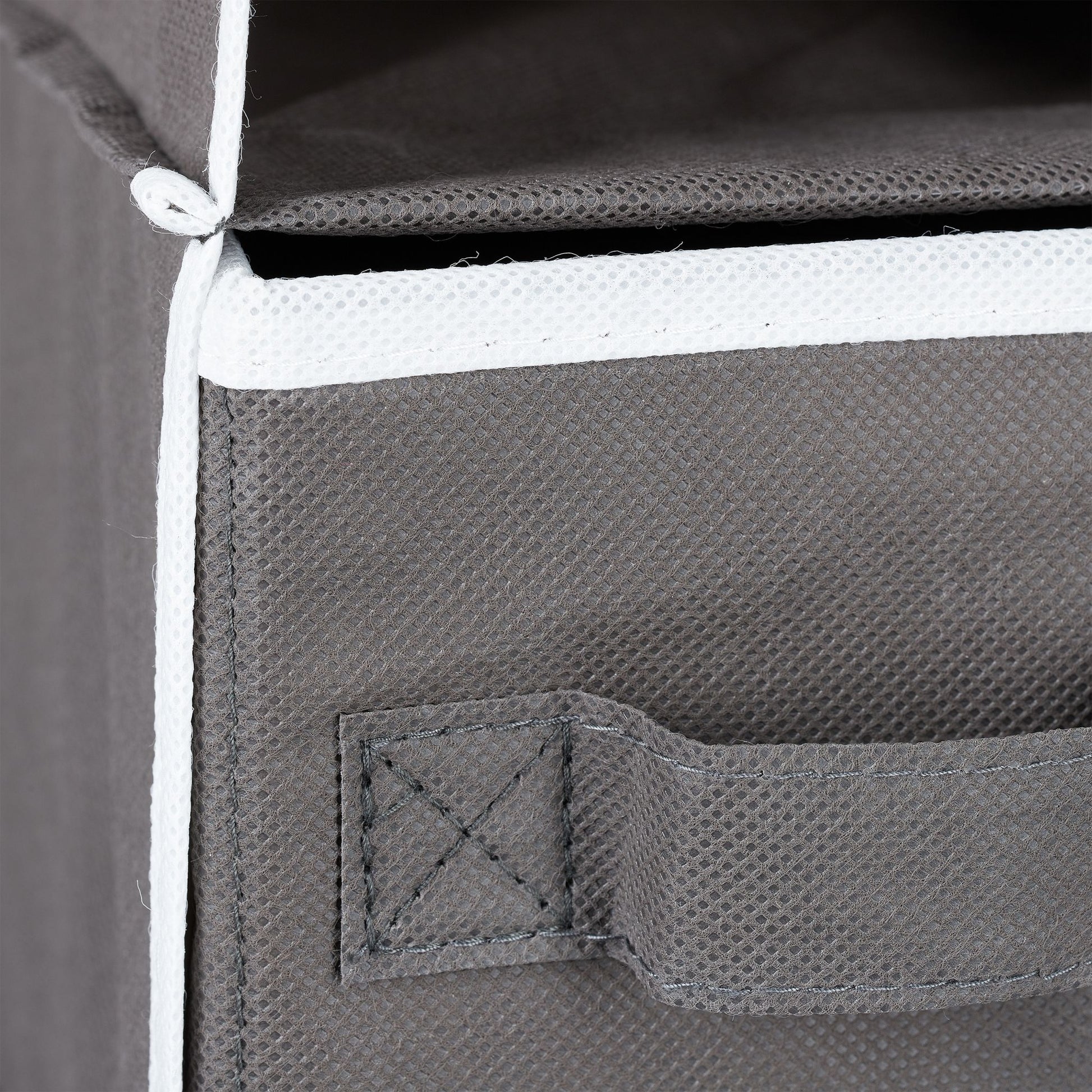 Hängeregal für Kleiderschrank Anthrazit-Weiss von Relaxdays