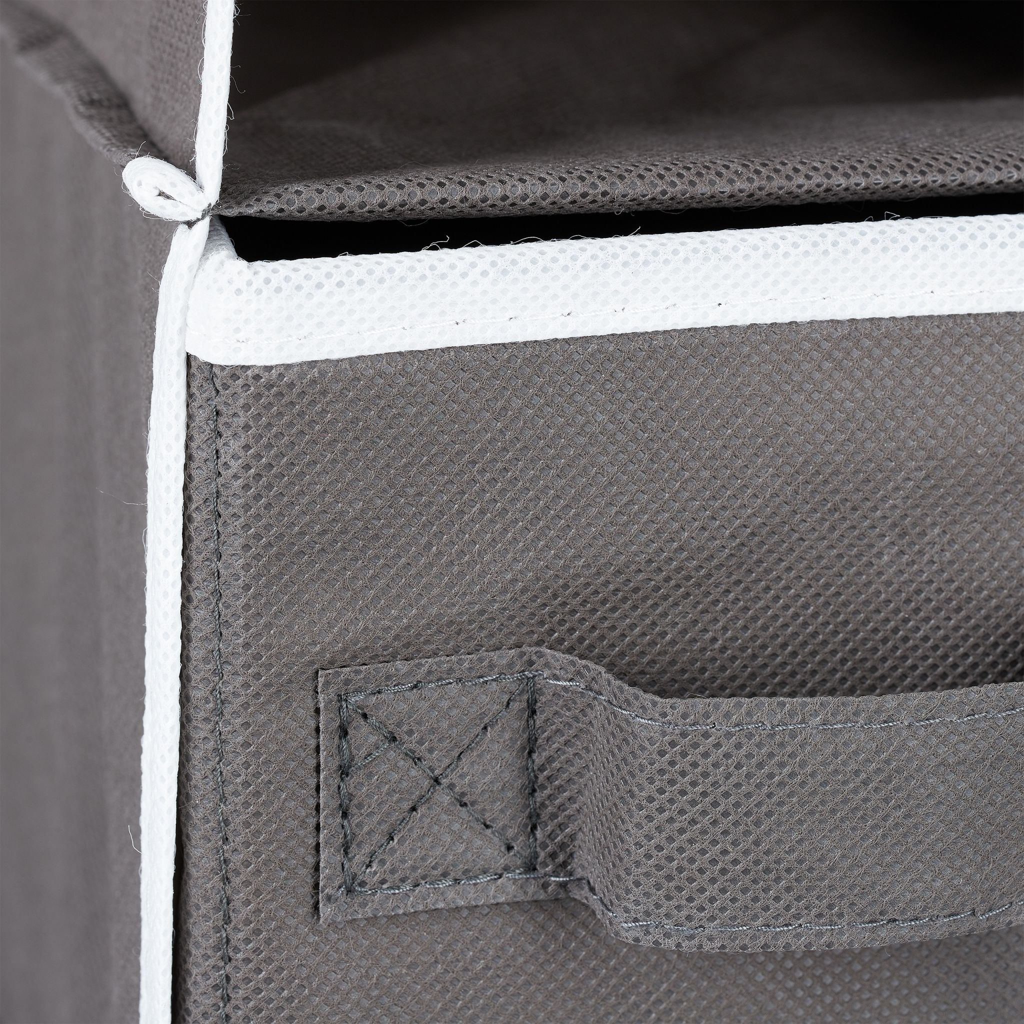 Hängeregal für Kleiderschrank Anthrazit-Weiss von Relaxdays
