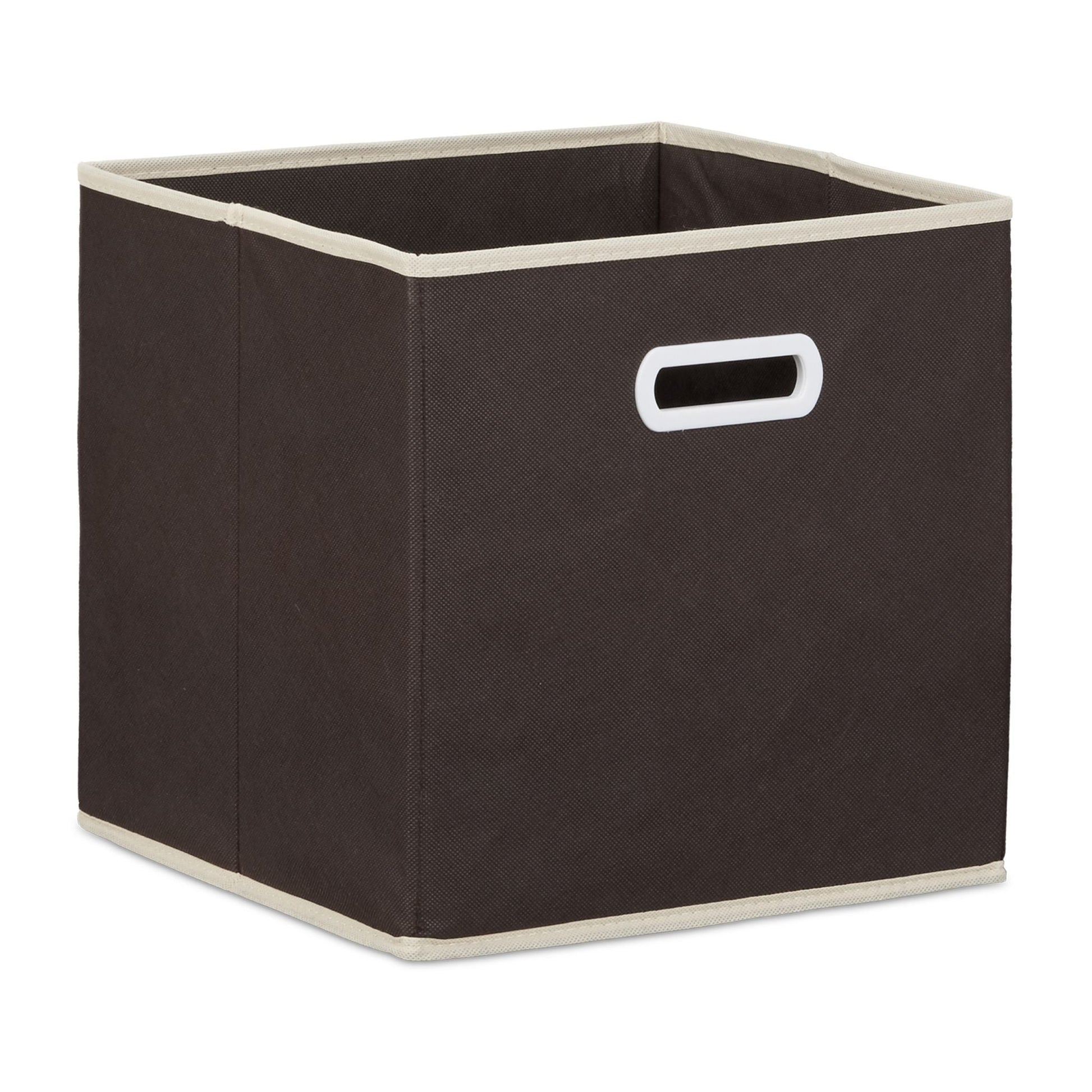 Faltbox 2er-Set Creme-Dunkelbraun von Relaxdays
