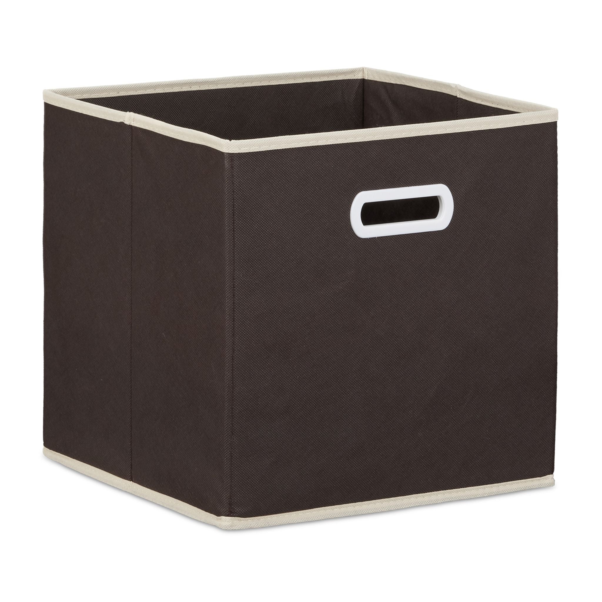 Faltbox 2er-Set Creme-Dunkelbraun von Relaxdays