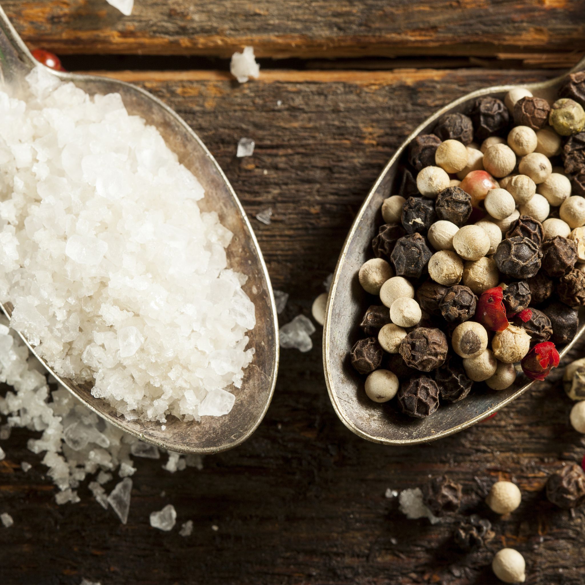 Pfeffermühle Holz Hellbraun-Silber von Relaxdays