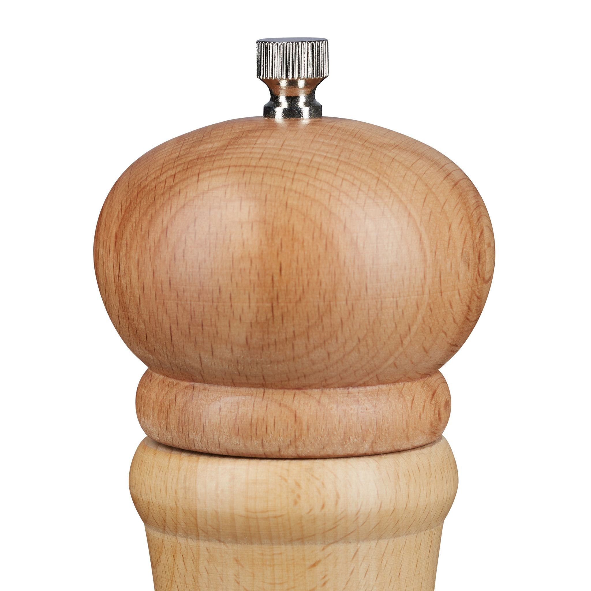 Pfeffermühle Holz Hellbraun-Silber von Relaxdays