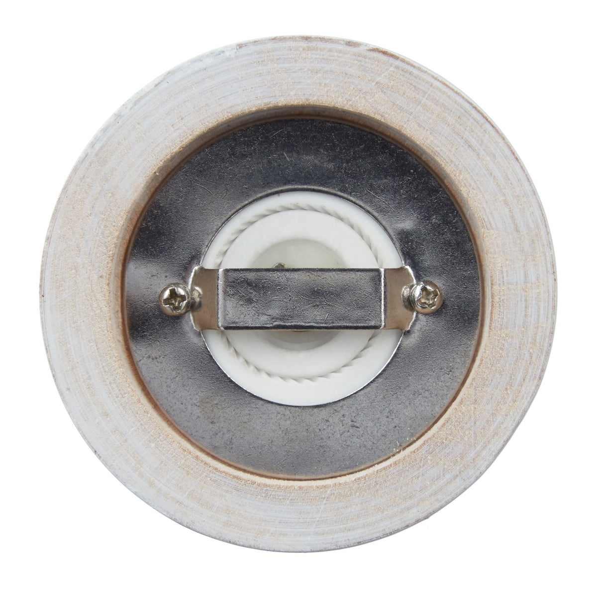 Pfeffermühle Holz Weiss-Silber von Relaxdays