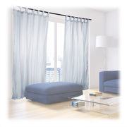 Vorhänge mit Schlaufen 2er-Set Silber von Relaxdays