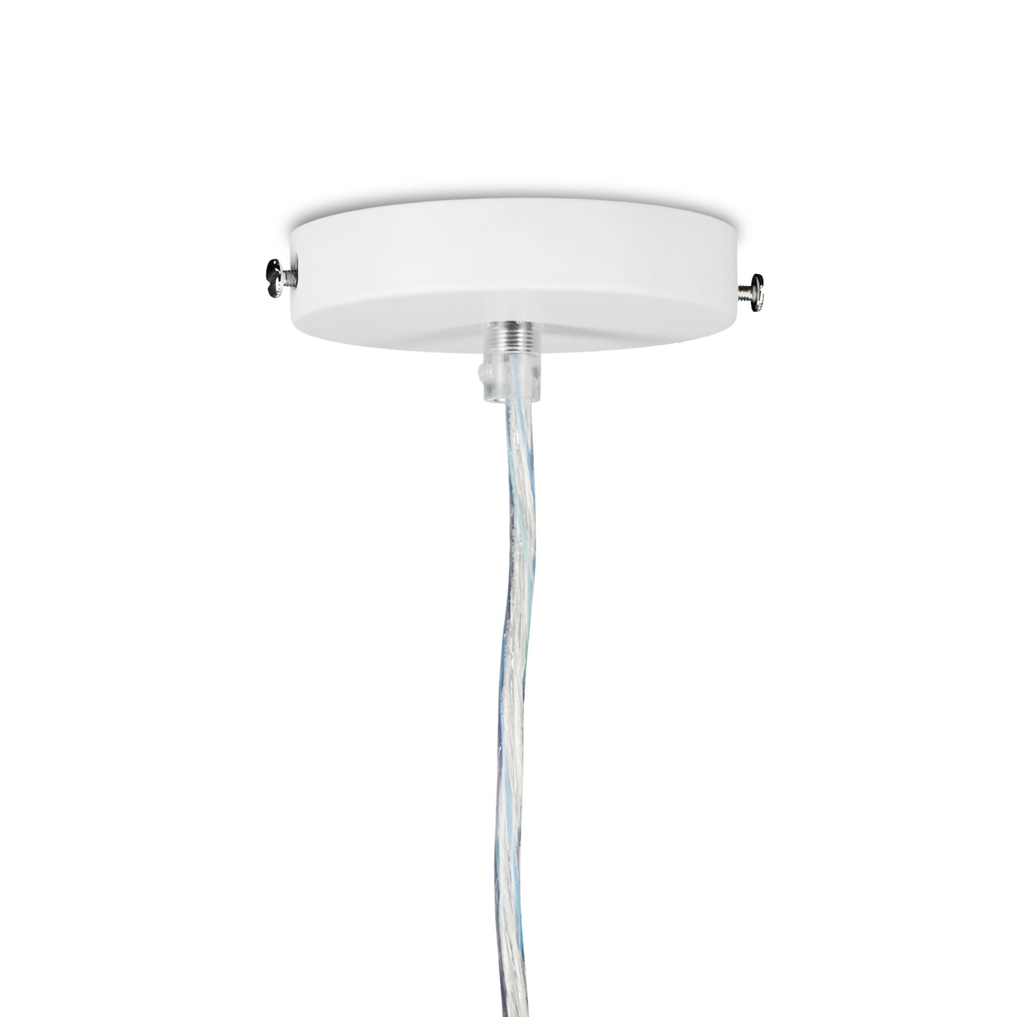 Deckenleuchte Vogelfigur Weiss-Transparent von Relaxdays