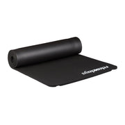 Yogamatte 1cm dick einfarbig Weiss-Schwarz von Relaxdays