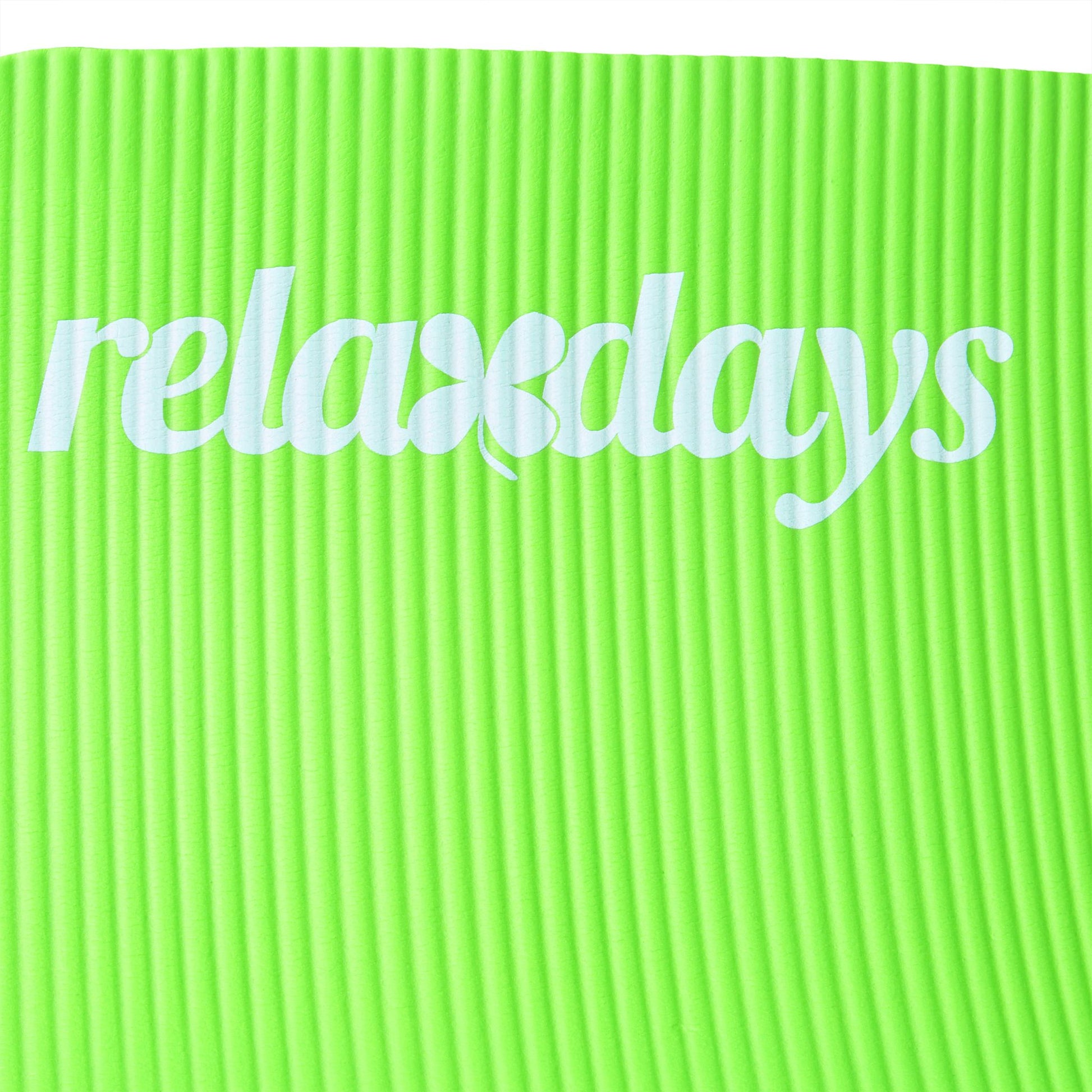 Yogamatte 1cm dick einfarbig Weiss-Grün von Relaxdays