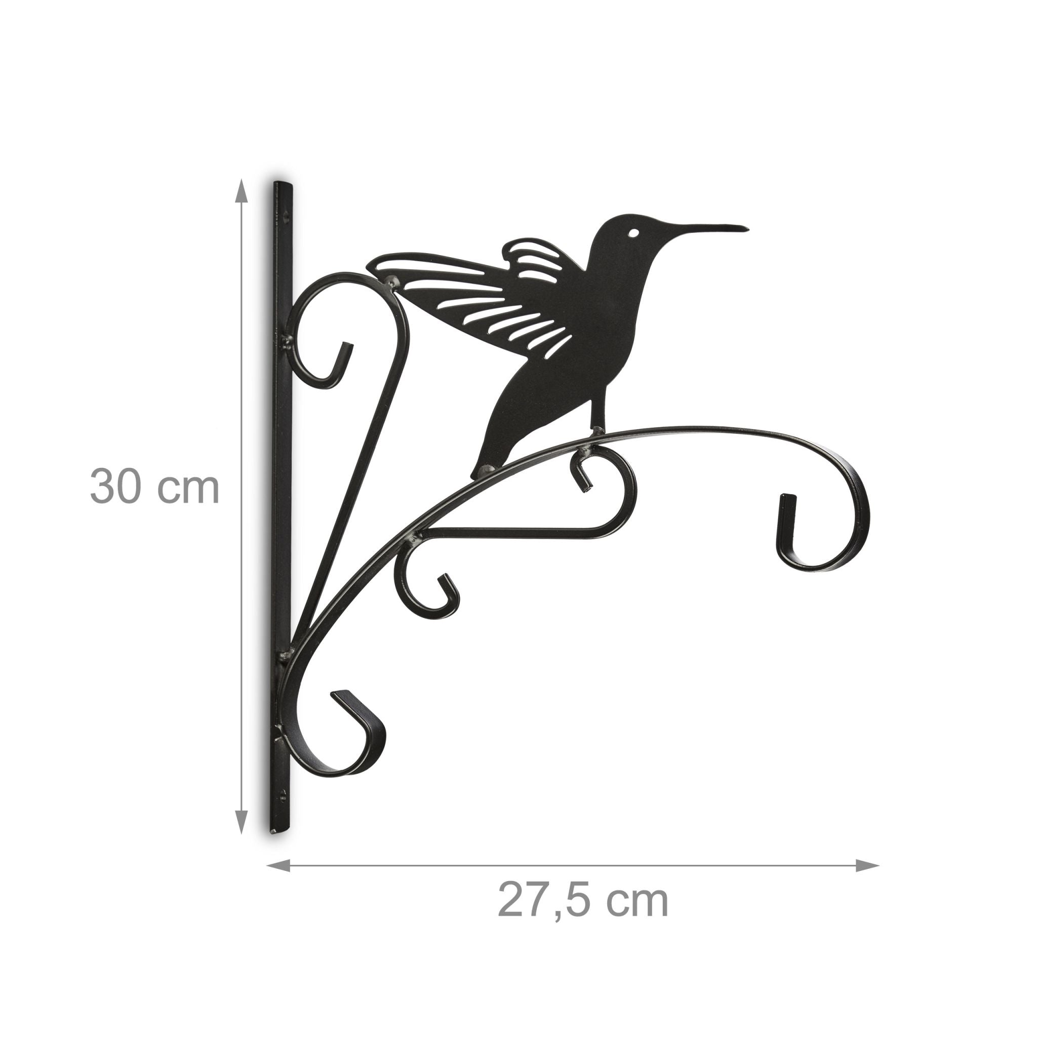 Blumenhaken mit verschiedenen Motiven Schwarz von Relaxdays