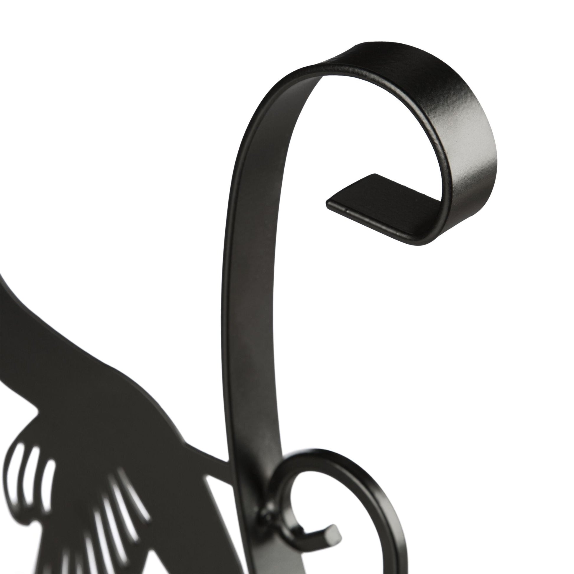 Blumenhaken mit verschiedenen Motiven Schwarz von Relaxdays