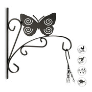 Blumenhaken mit verschiedenen Motiven Schwarz von Relaxdays