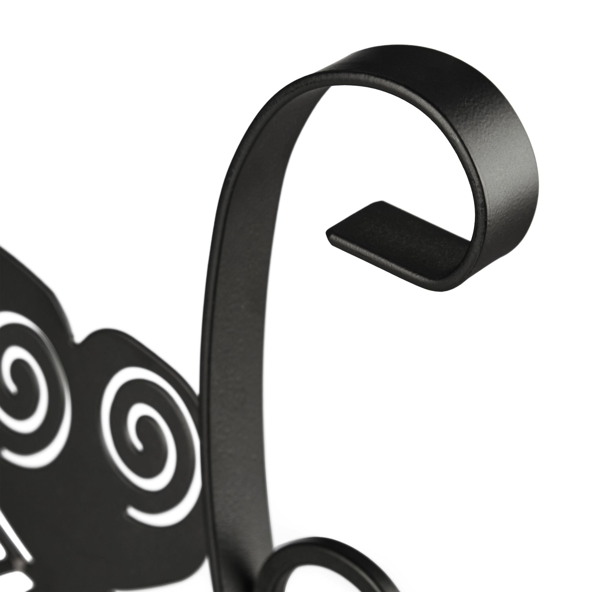 Blumenhaken mit verschiedenen Motiven Schwarz von Relaxdays