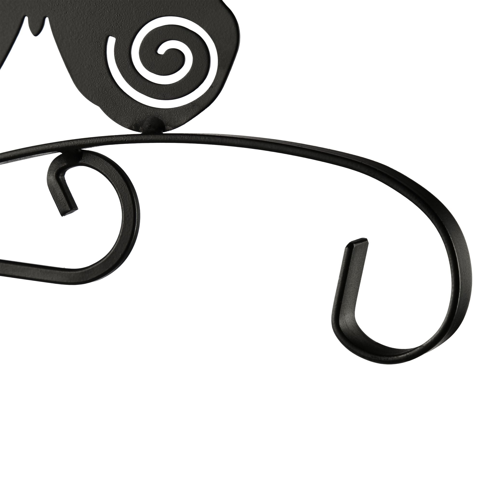 Blumenhaken mit verschiedenen Motiven Schwarz von Relaxdays