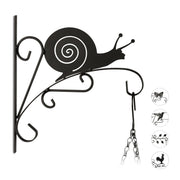 Blumenhaken mit verschiedenen Motiven Schwarz von Relaxdays