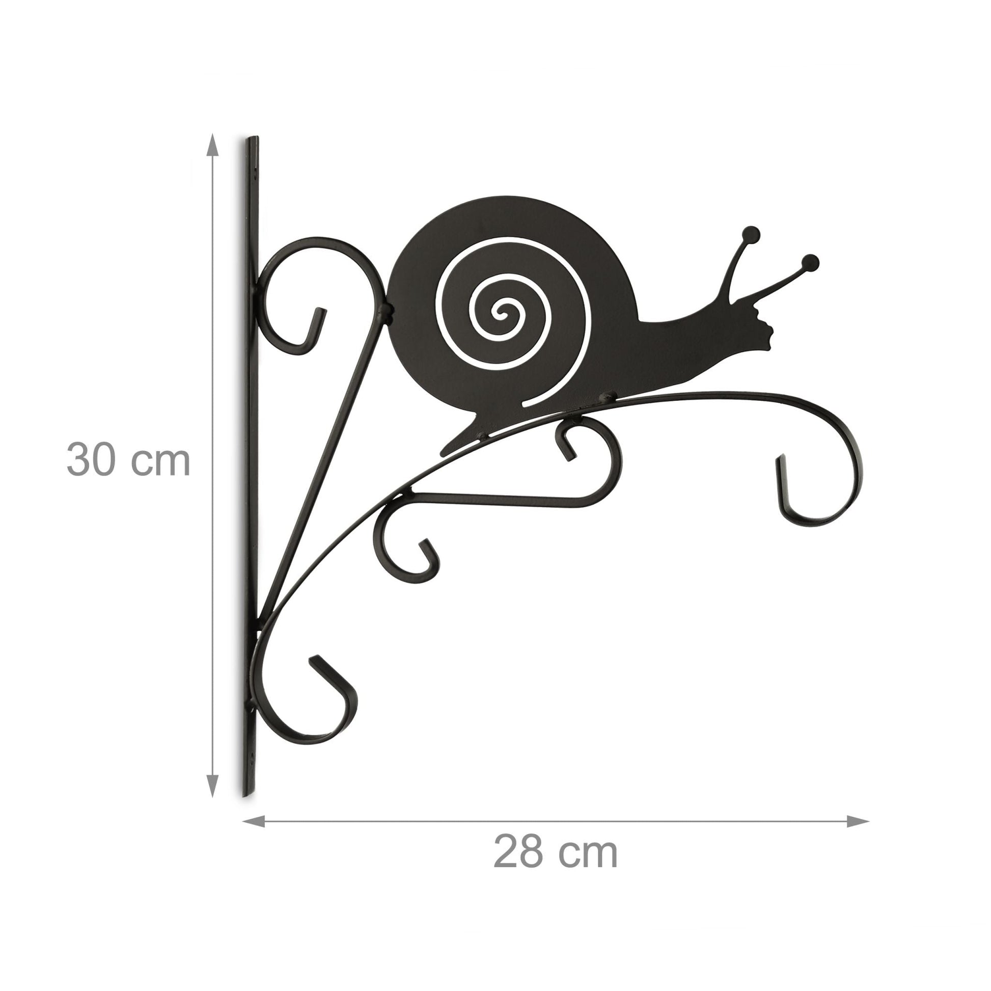Blumenhaken mit verschiedenen Motiven Schwarz von Relaxdays