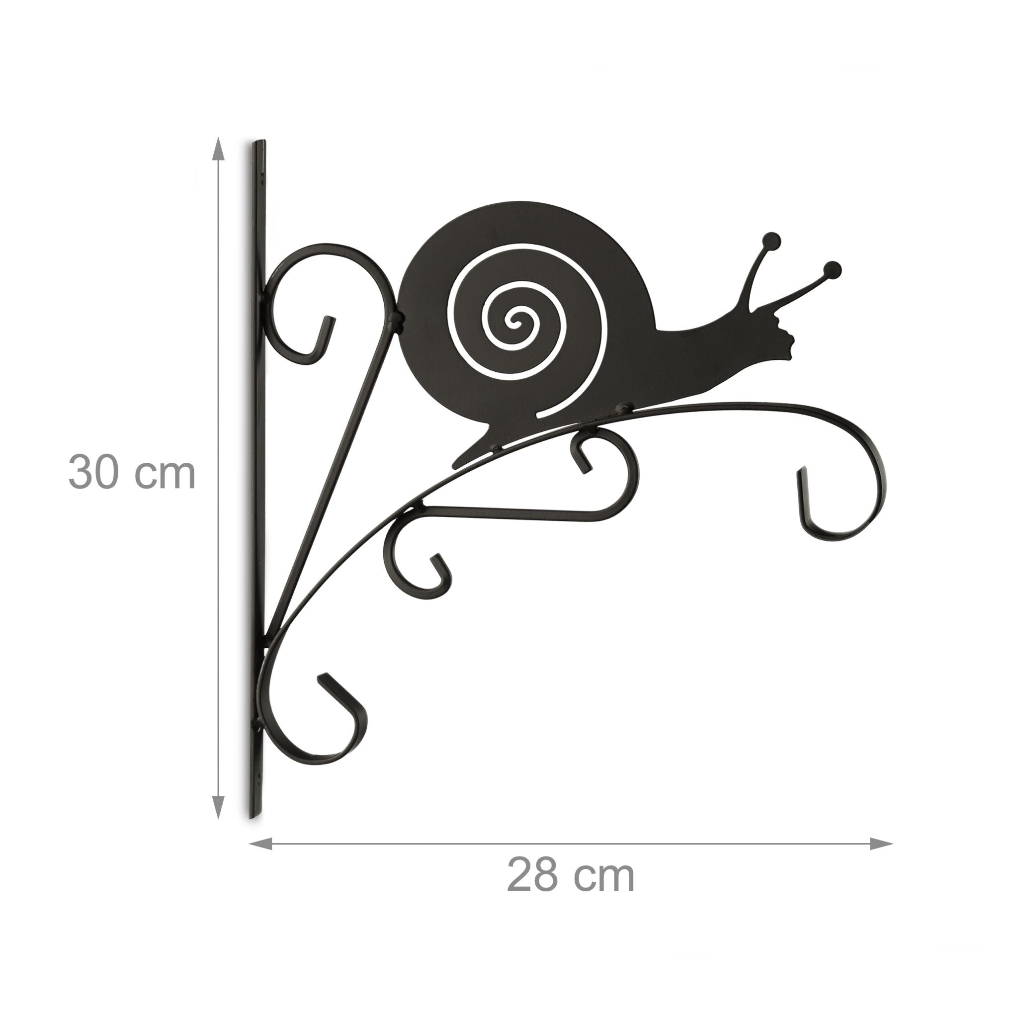 Blumenhaken mit verschiedenen Motiven Schwarz von Relaxdays