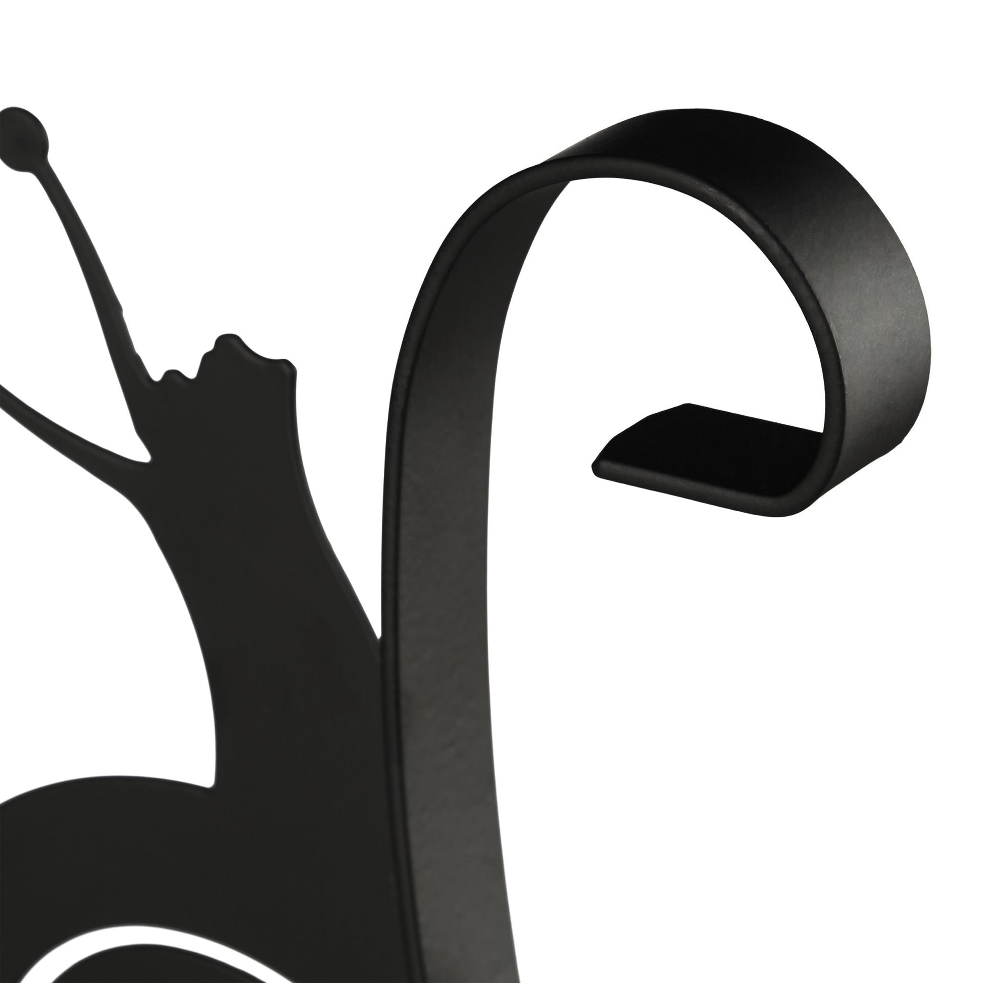 Blumenhaken mit verschiedenen Motiven Schwarz von Relaxdays