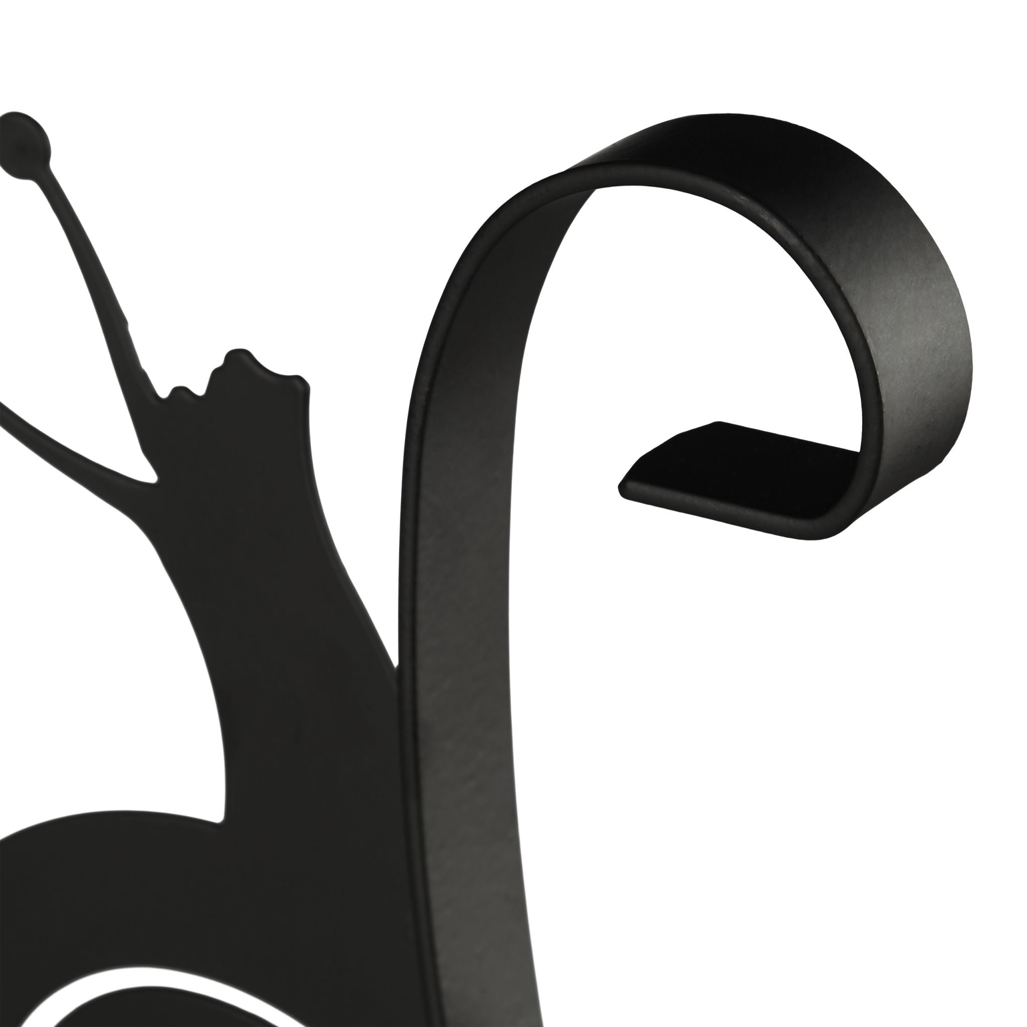 Blumenhaken mit verschiedenen Motiven Schwarz von Relaxdays