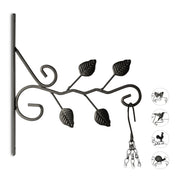 Blumenhaken mit verschiedenen Motiven Schwarz von Relaxdays