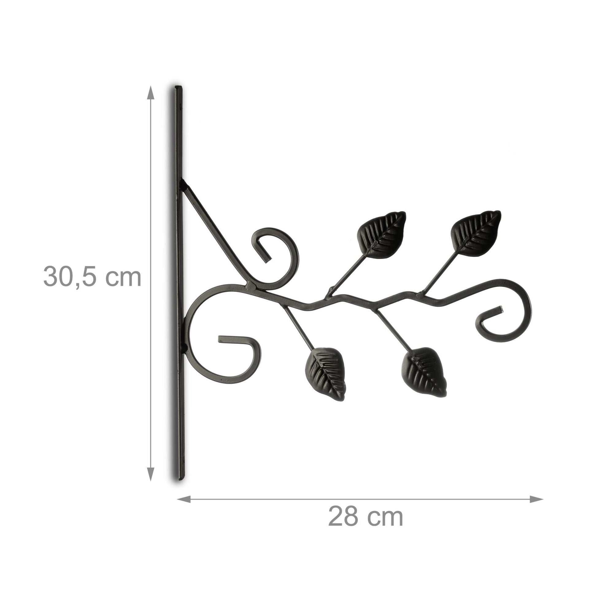 Blumenhaken mit verschiedenen Motiven Schwarz von Relaxdays