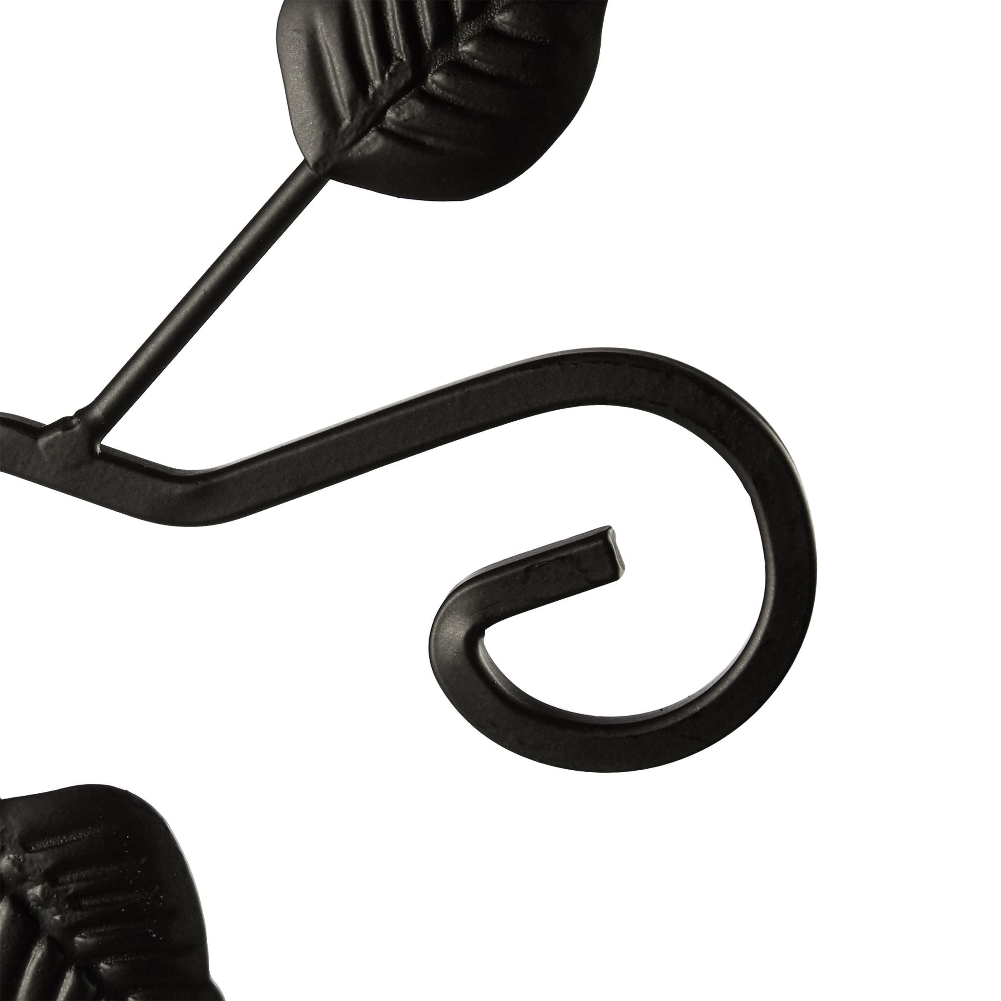 Blumenhaken mit verschiedenen Motiven Schwarz von Relaxdays