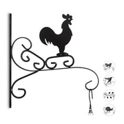 Blumenhaken mit verschiedenen Motiven Schwarz von Relaxdays