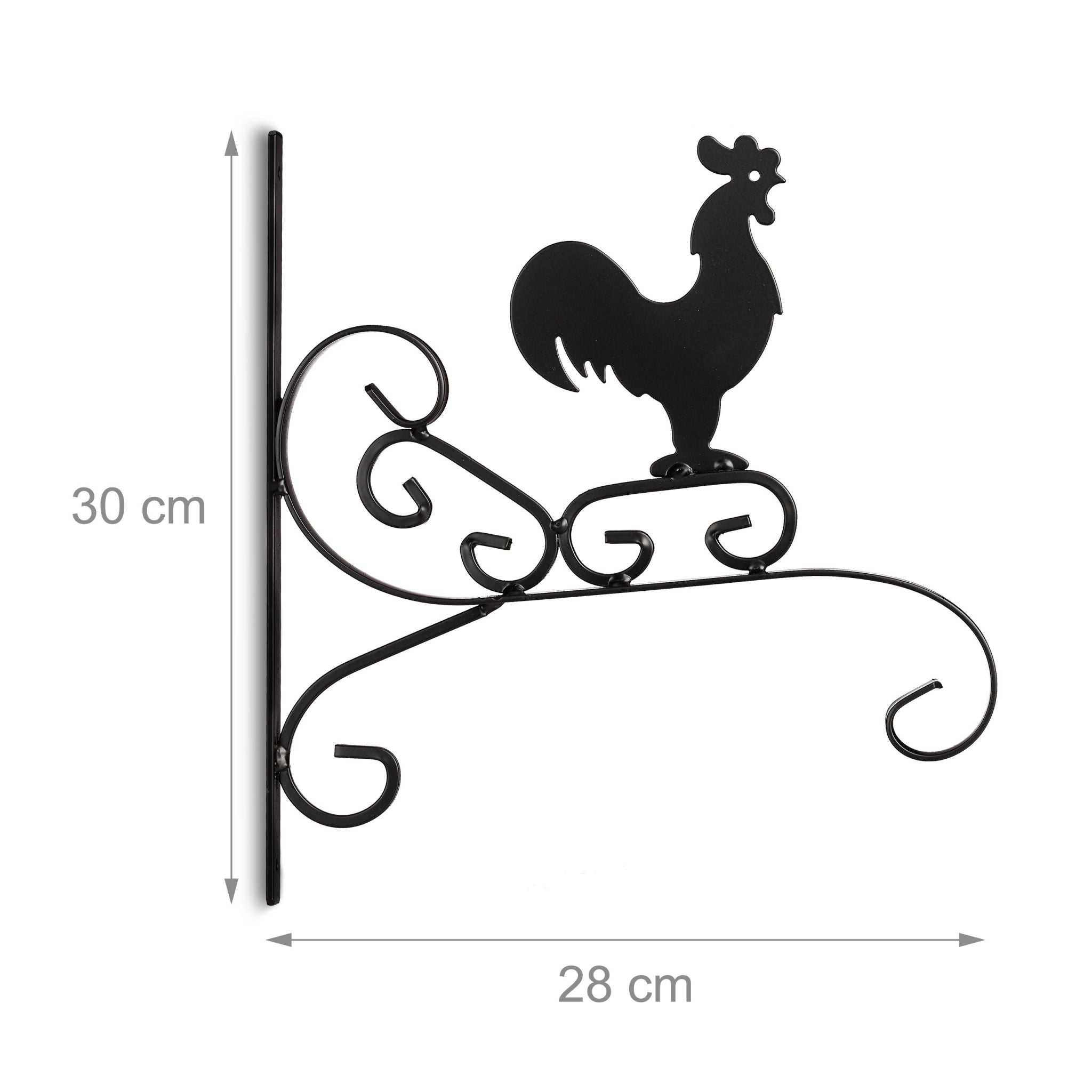 Blumenhaken mit verschiedenen Motiven Schwarz von Relaxdays