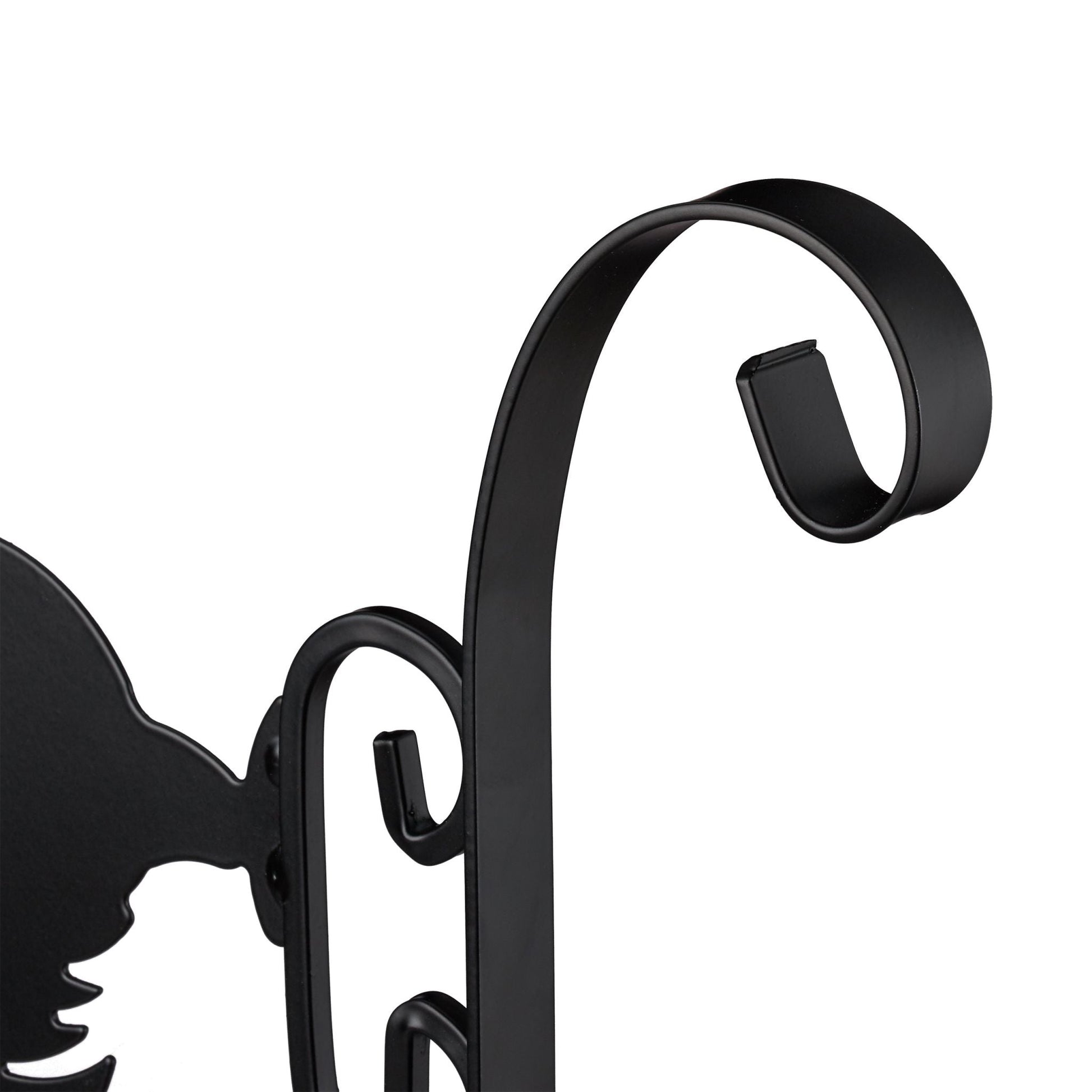 Blumenhaken mit verschiedenen Motiven Schwarz von Relaxdays