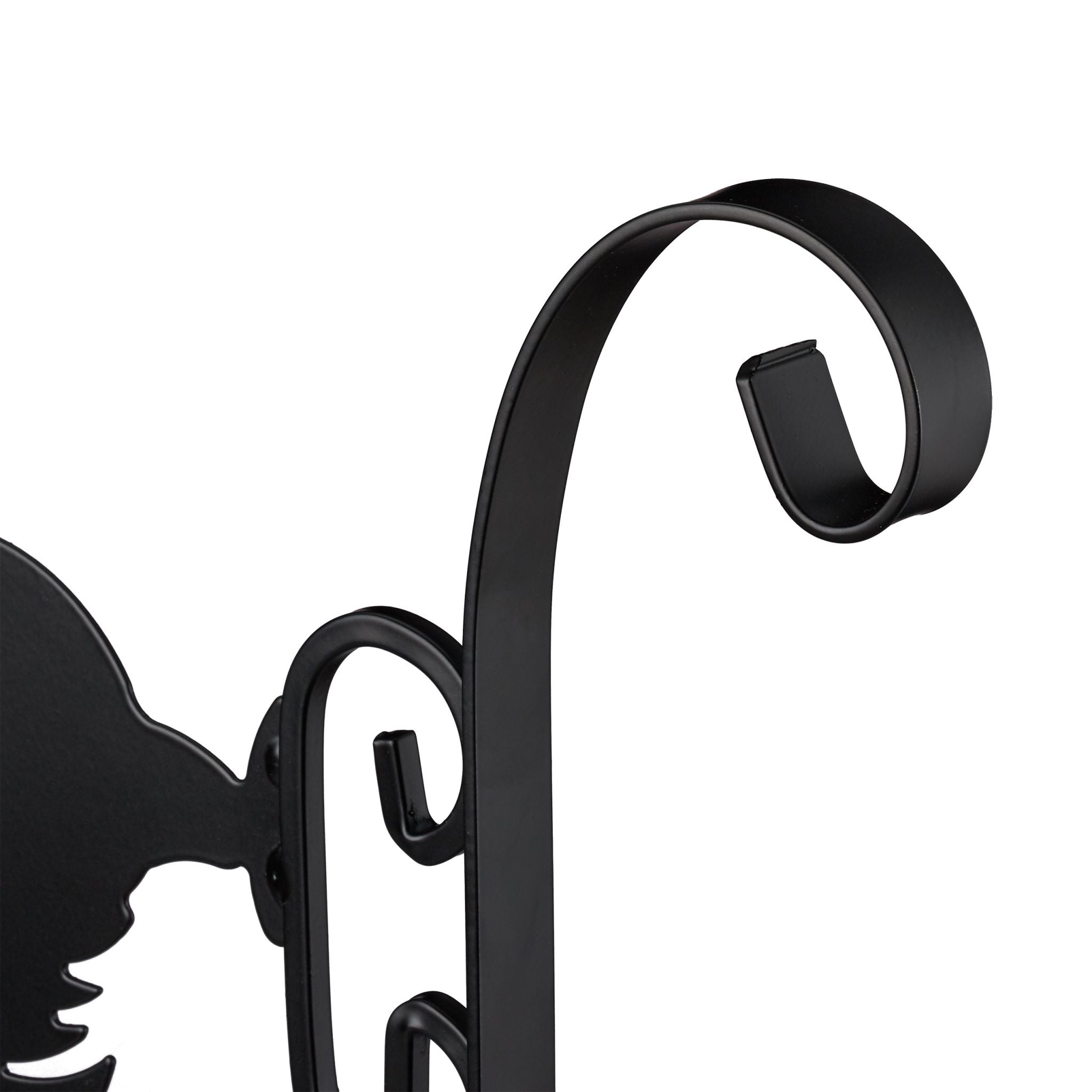 Blumenhaken mit verschiedenen Motiven Schwarz von Relaxdays