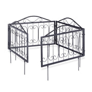 Beetzaun Metall 4er-Set GOTH Schwarz