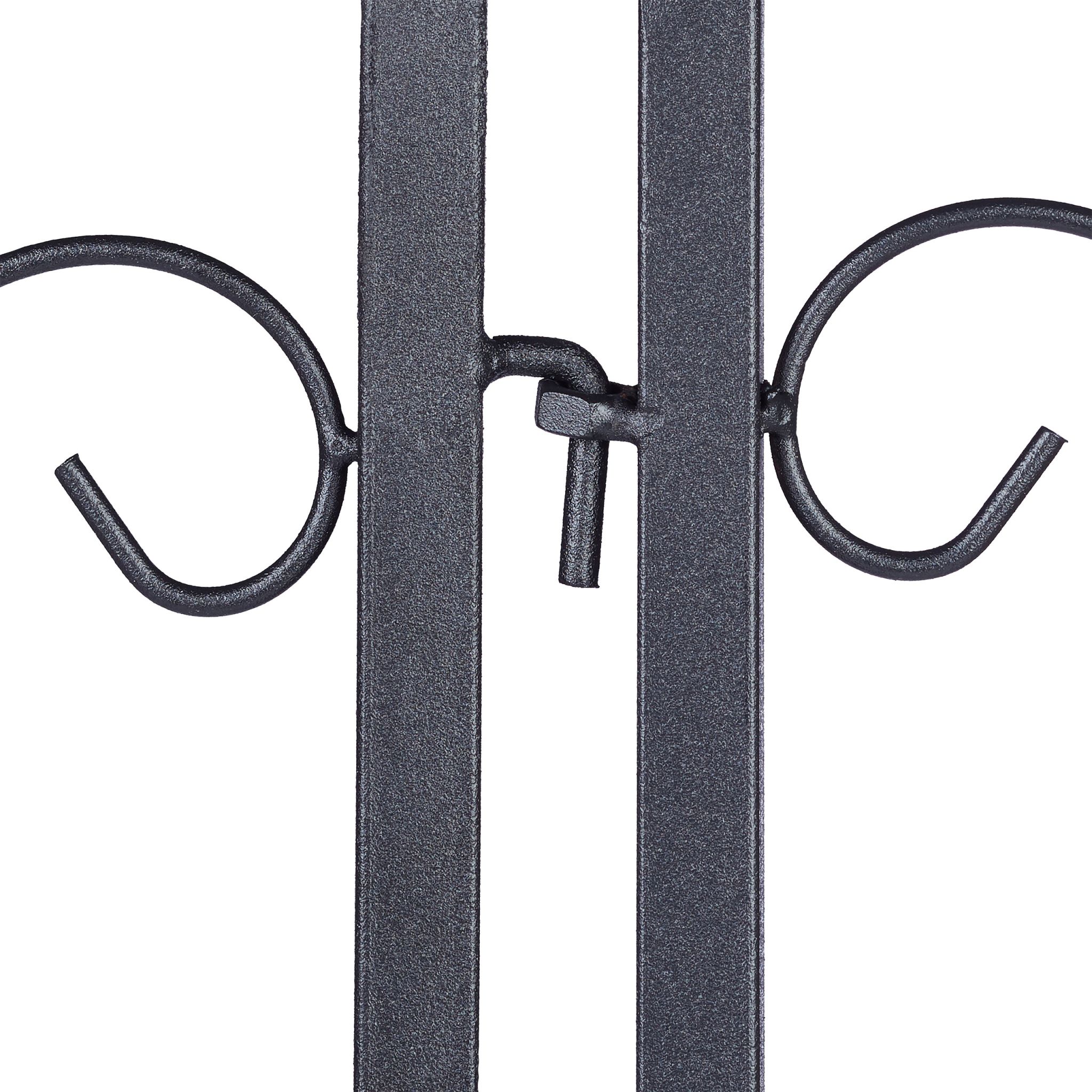 Beetzaun Metall 4er-Set GOTH Schwarz