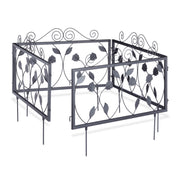 Beetzaun Metall 4er-Set GOTH Schwarz