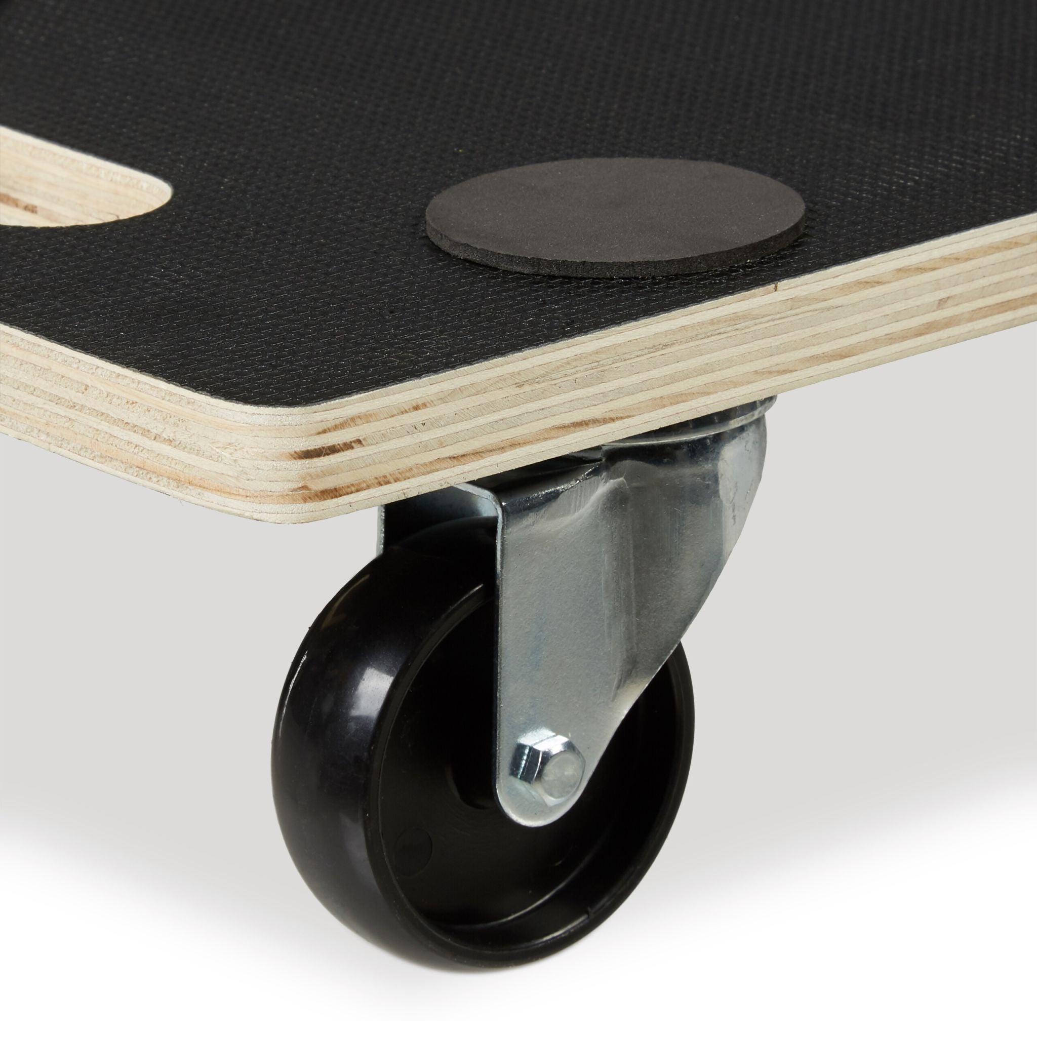 Transportroller mit Bremse 400 kg Hellbraun-Schwarz