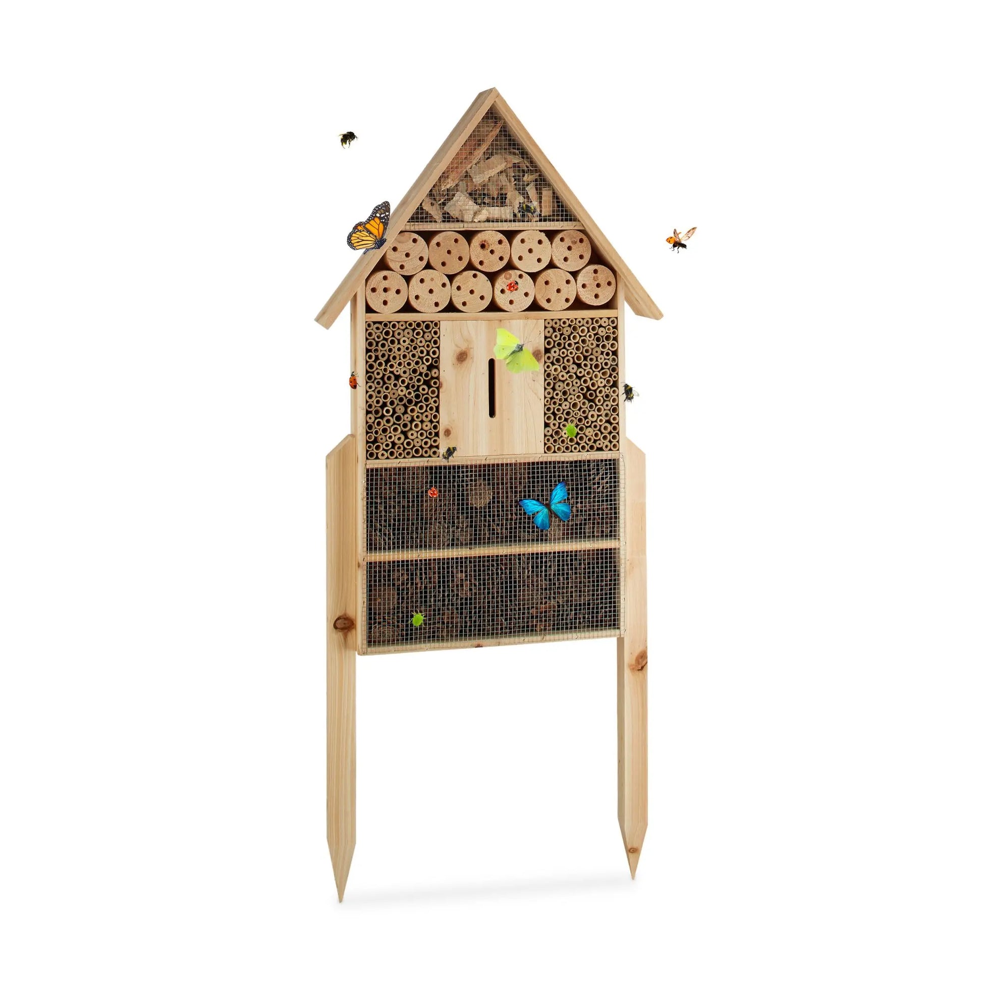 Insektenhotel natur Grösse XL Hellbraun von Relaxdays