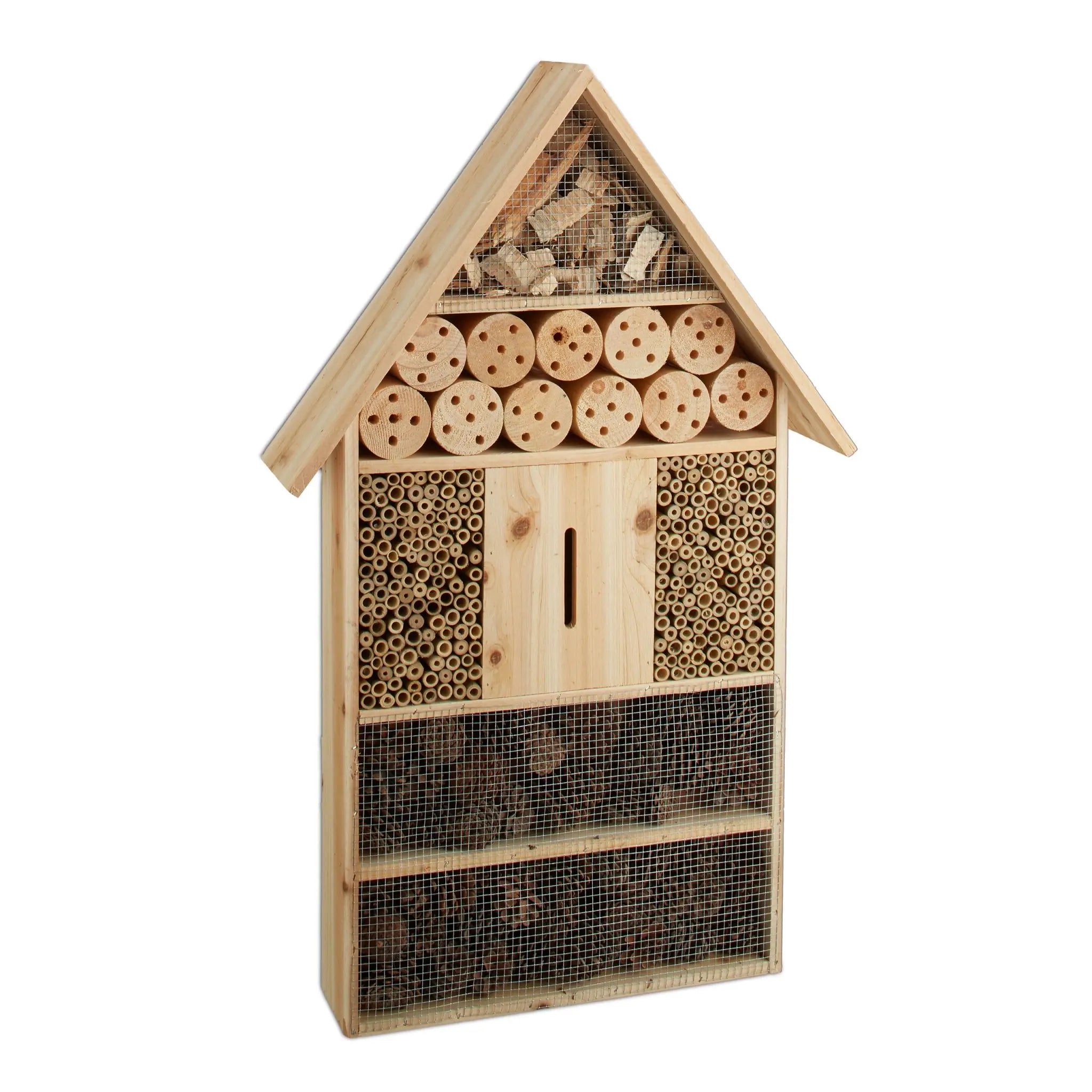 Insektenhotel natur Grösse XL Hellbraun von Relaxdays
