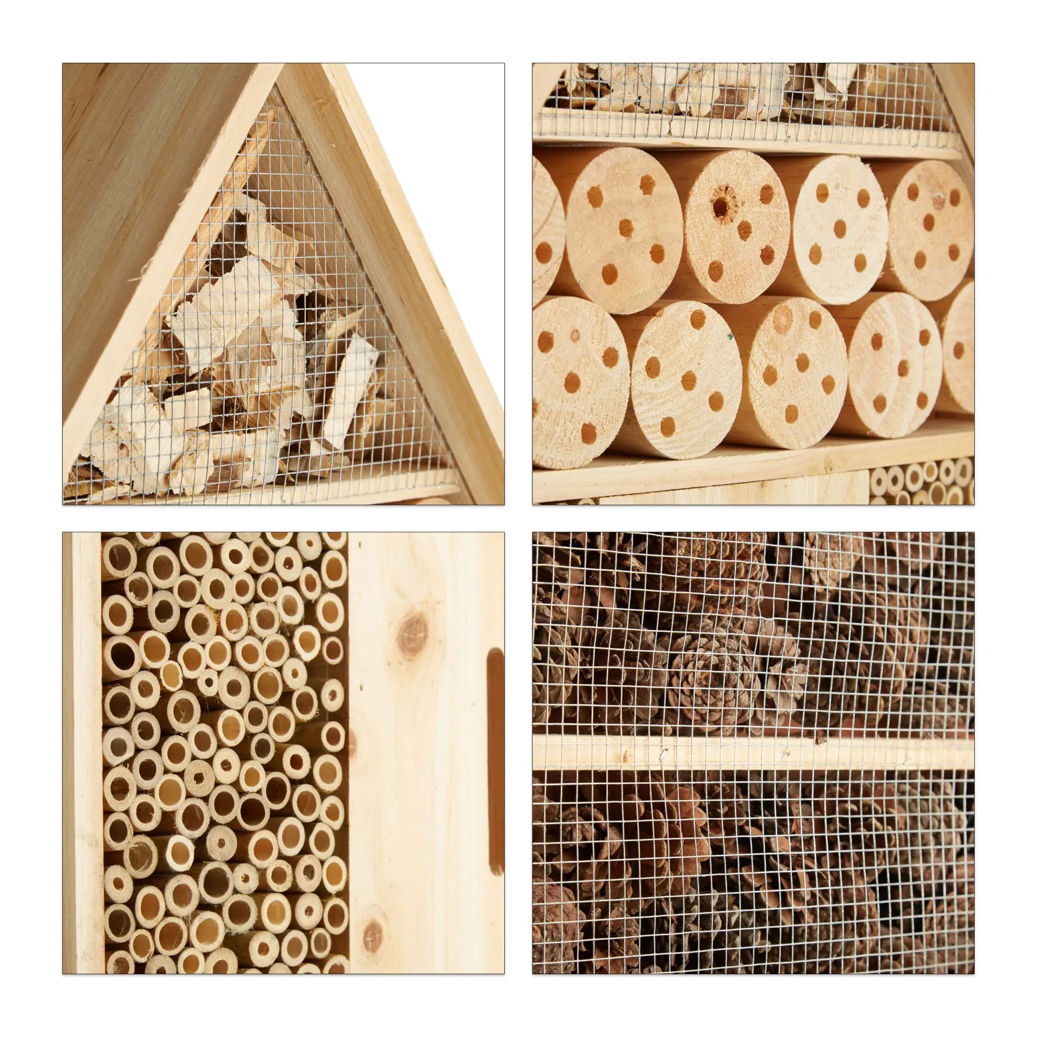 Insektenhotel natur Grösse XL Hellbraun von Relaxdays