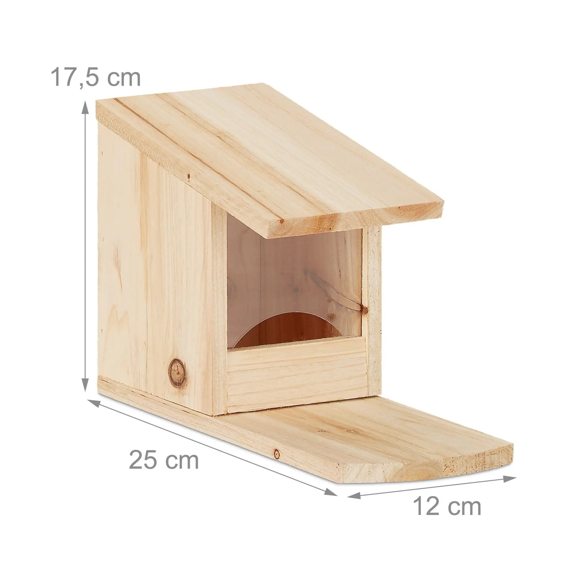 Eichhörnchen Futterhaus zum Stellen Hellbraun von Relaxdays